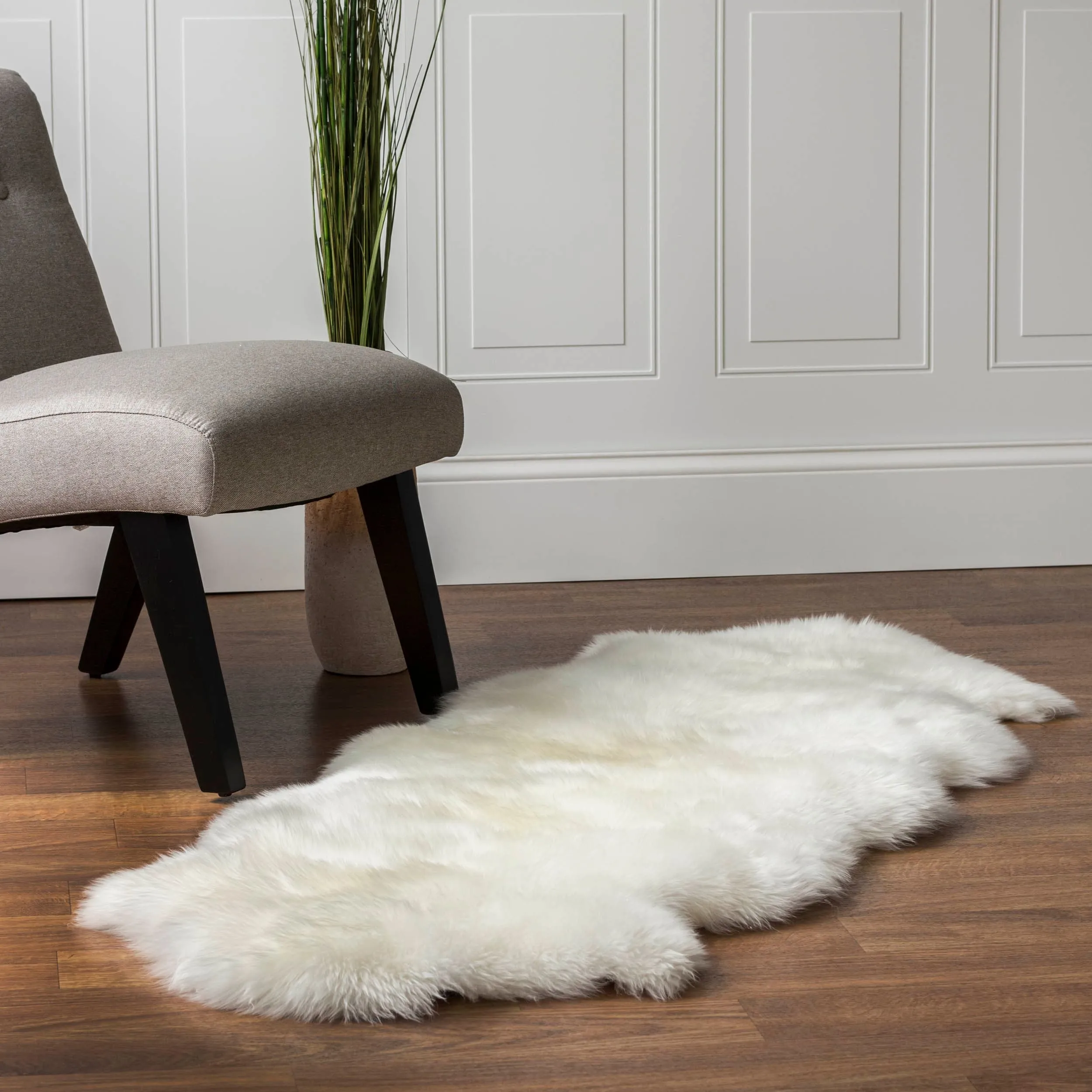 Silver Orchid Nansen Genuine Soft Australian Sheepskin Rug