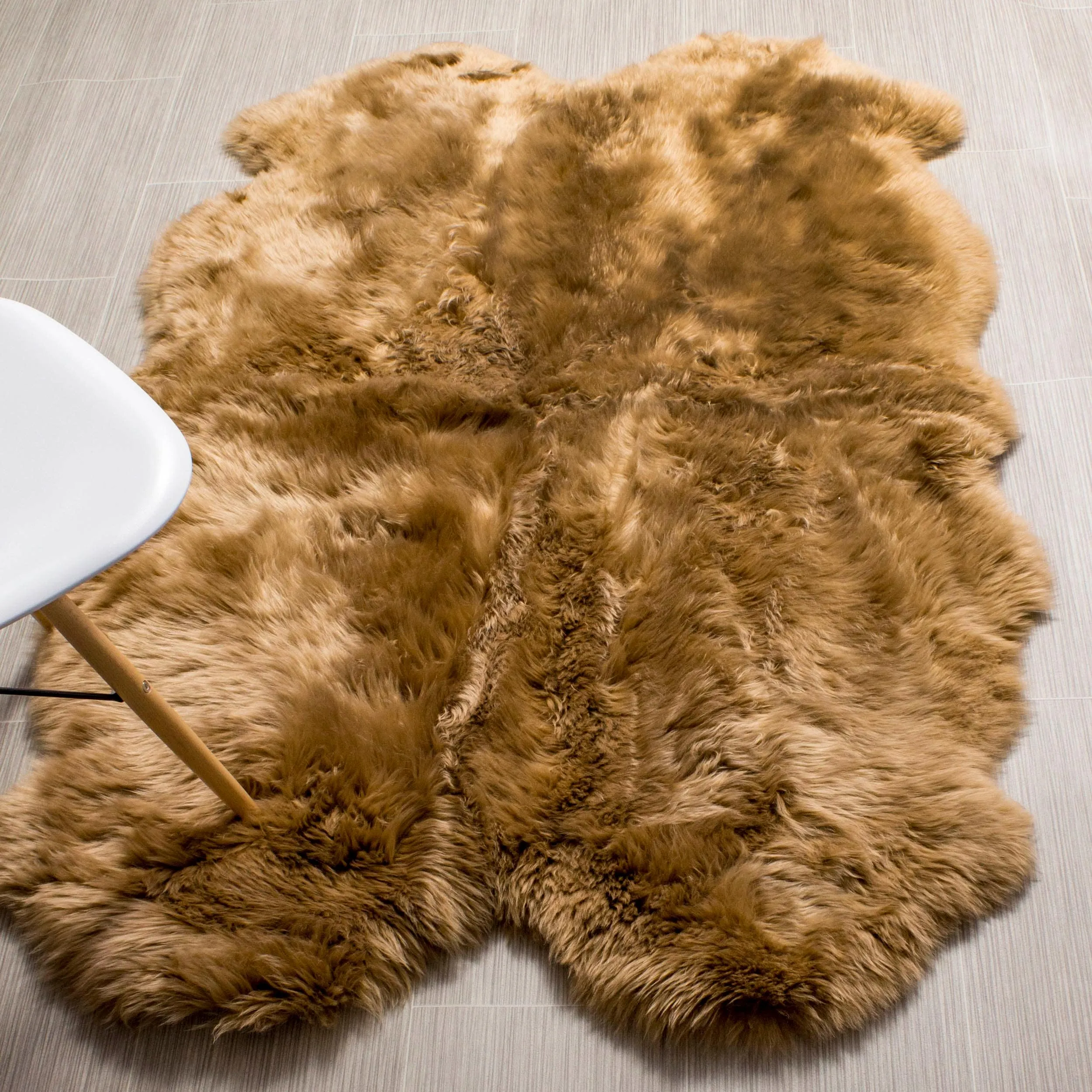 Silver Orchid Nansen Genuine Soft Australian Sheepskin Rug