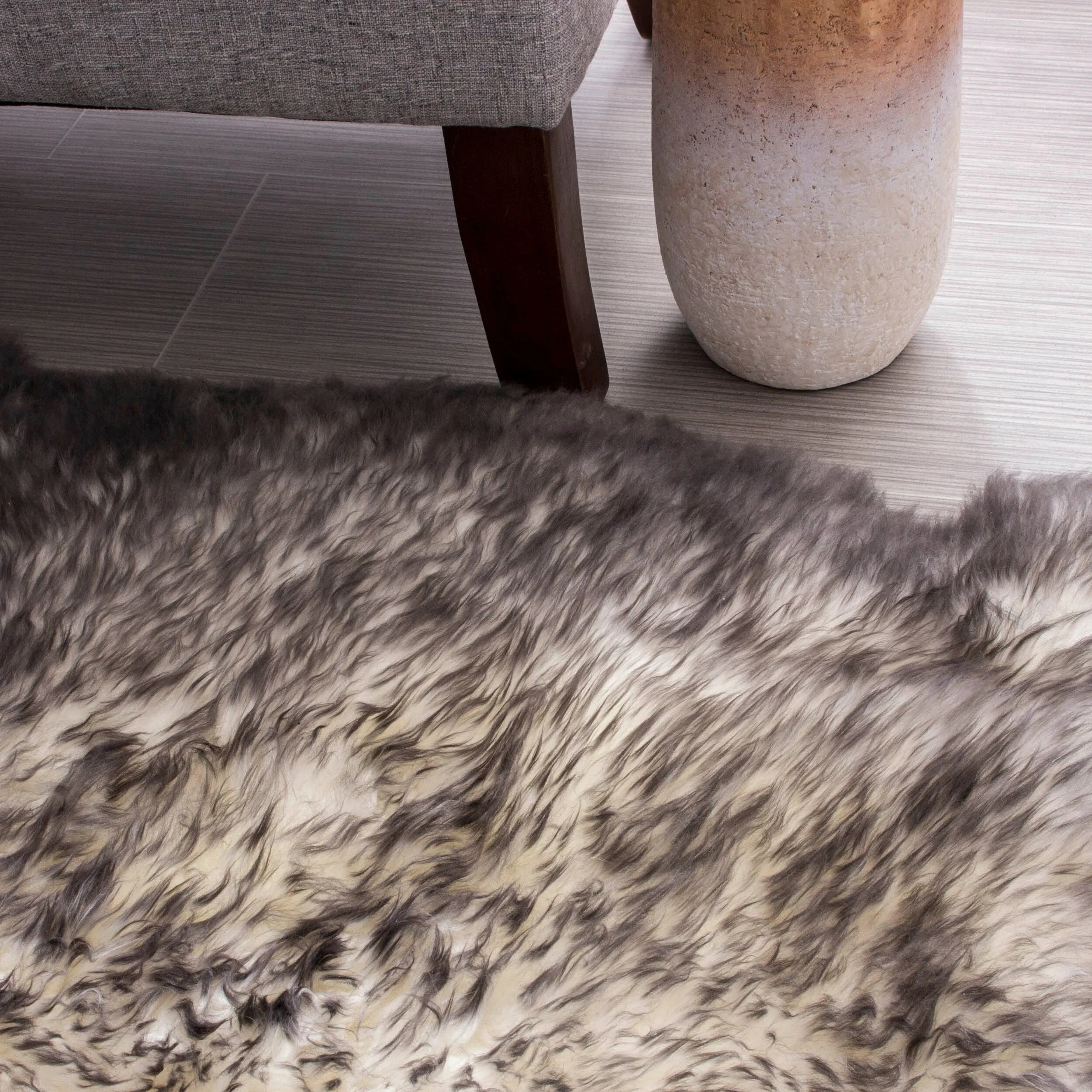 Silver Orchid Nansen Genuine Soft Australian Sheepskin Rug