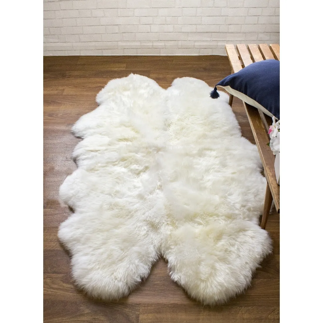 Silver Orchid Nansen Genuine Soft Australian Sheepskin Rug