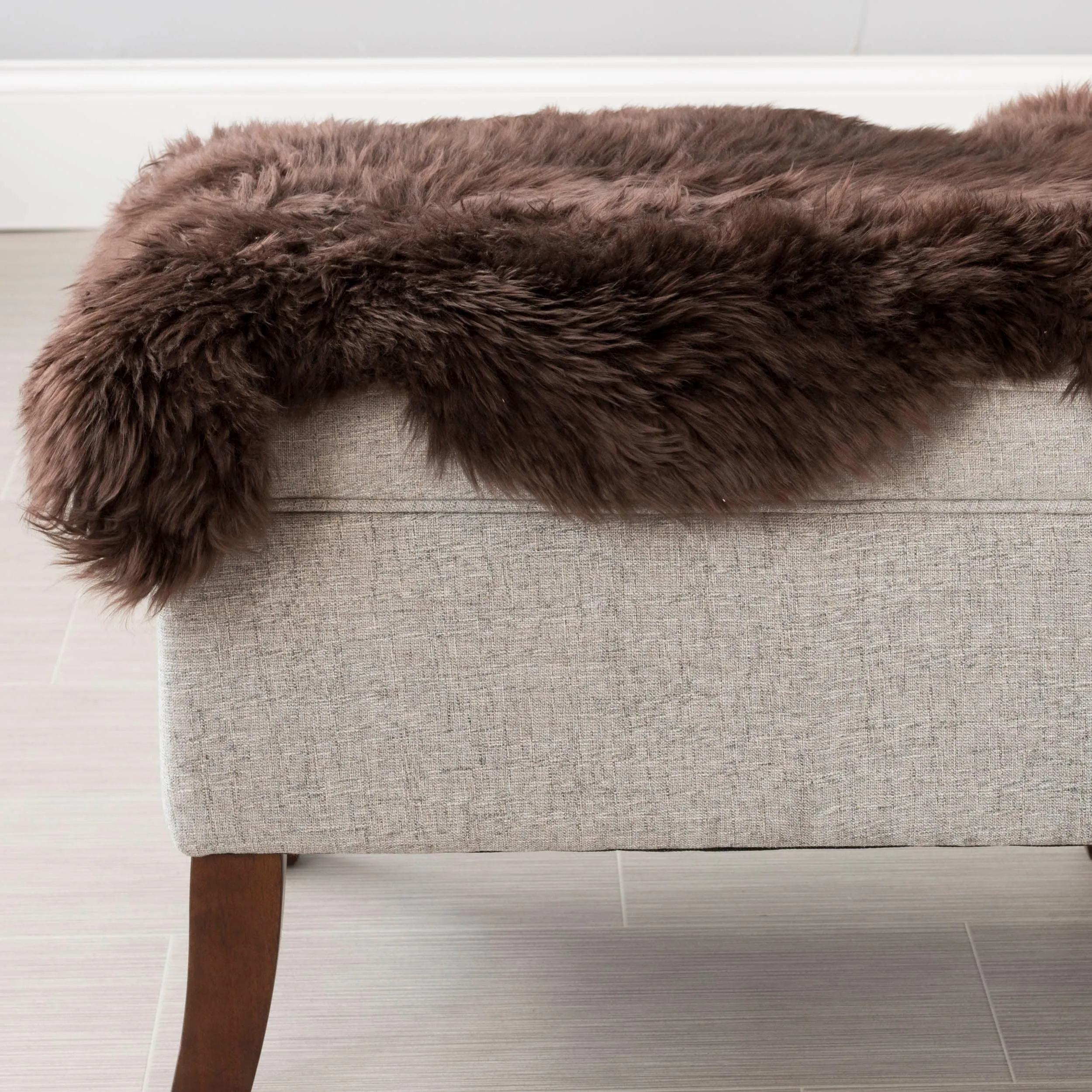 Silver Orchid Nansen Genuine Soft Australian Sheepskin Rug