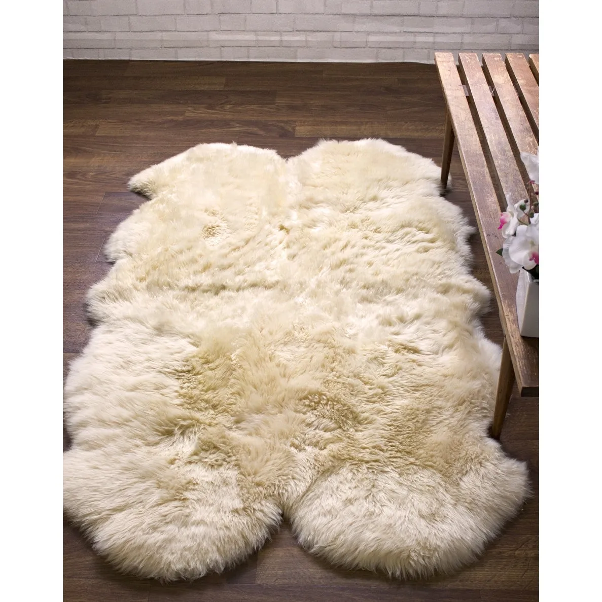 Silver Orchid Nansen Genuine Soft Australian Sheepskin Rug