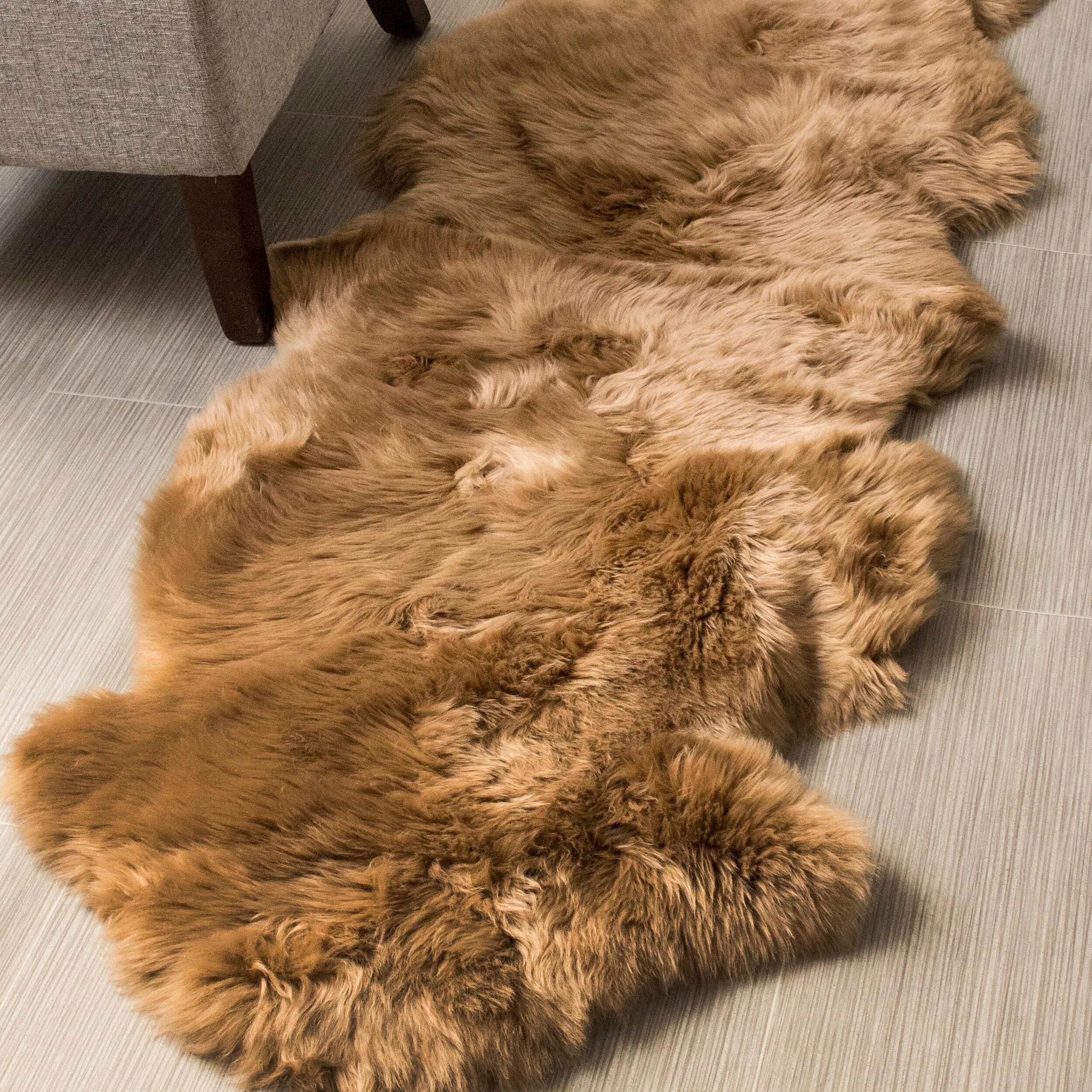 Silver Orchid Nansen Genuine Soft Australian Sheepskin Rug