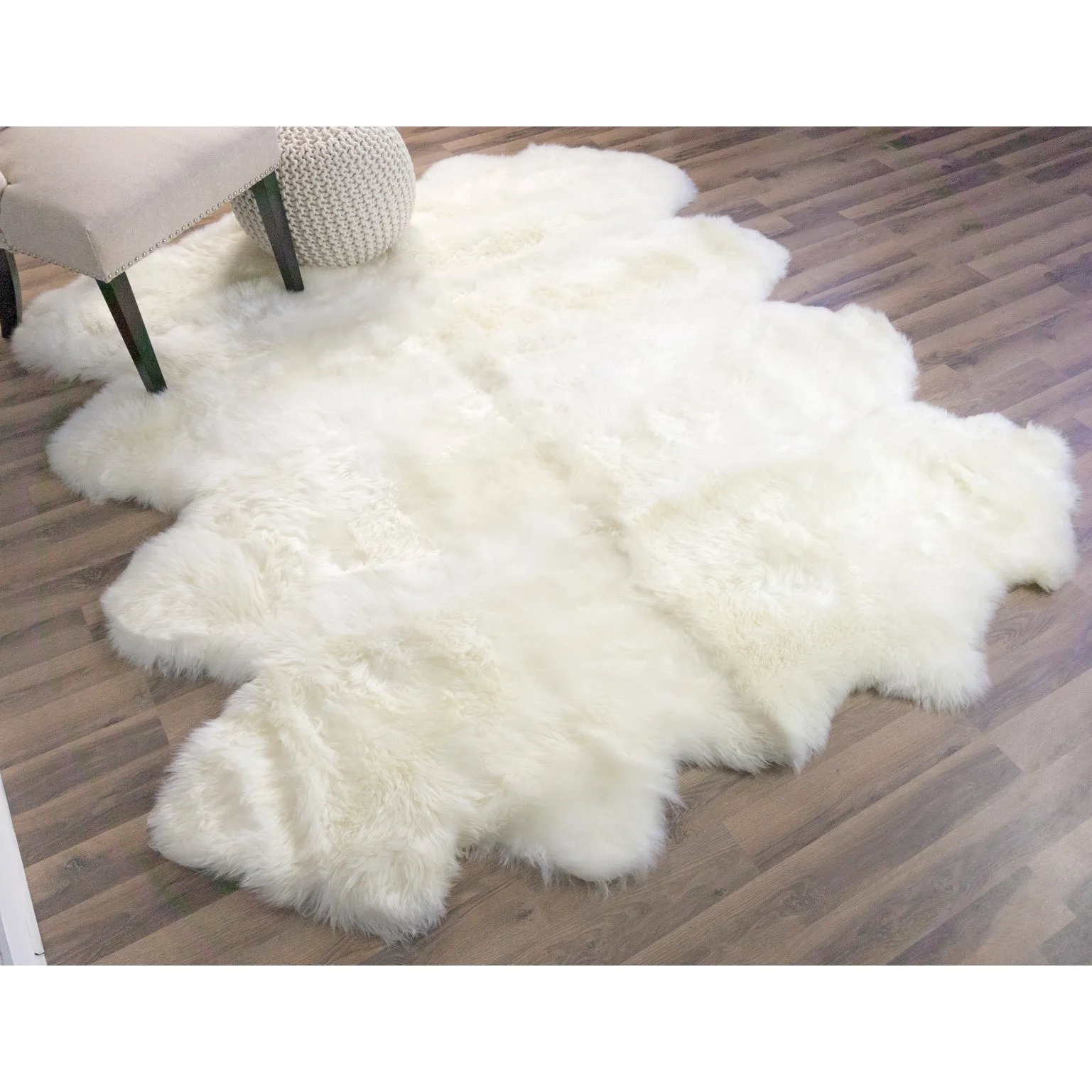 Silver Orchid Nansen Genuine Soft Australian Sheepskin Rug