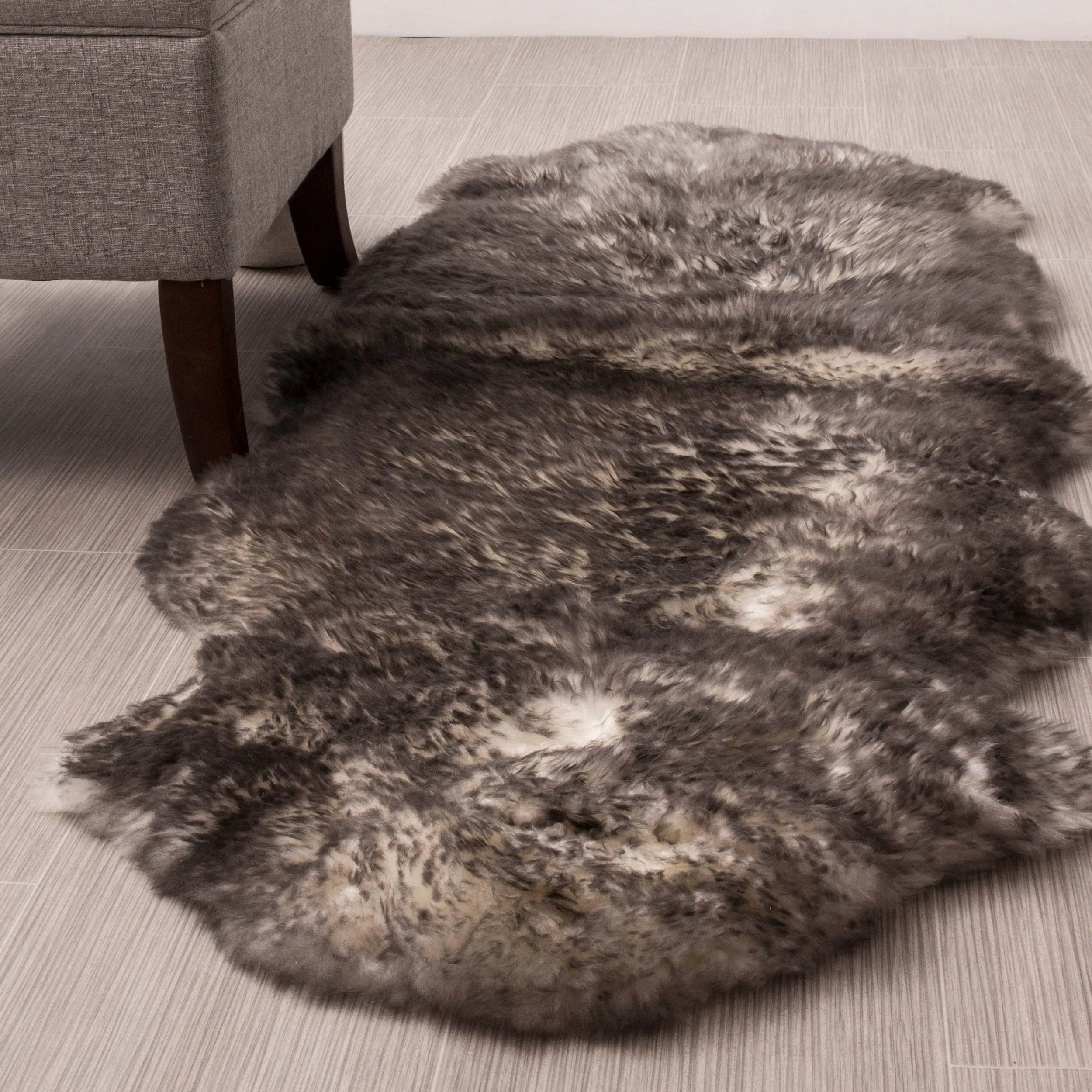 Silver Orchid Nansen Genuine Soft Australian Sheepskin Rug