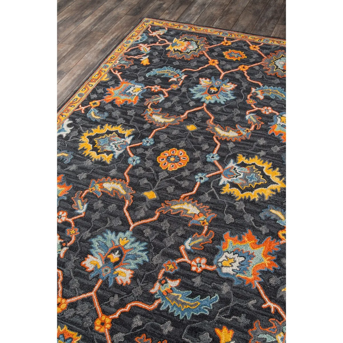 Skyline Decor Charcoal Ibiza Rugs in Rectangle Shape - 8' X 10'
