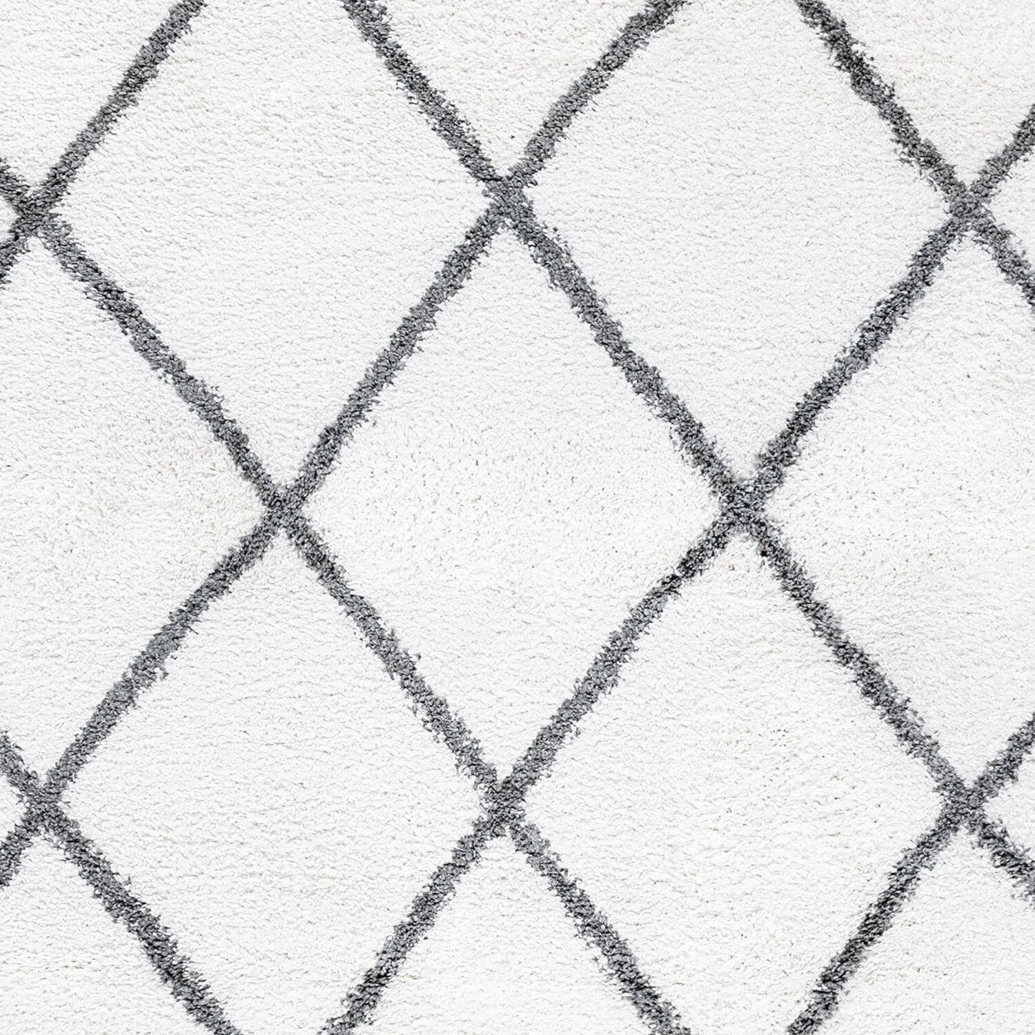 Sohni Shag Farmhouse Diamond Indoor Area Rug