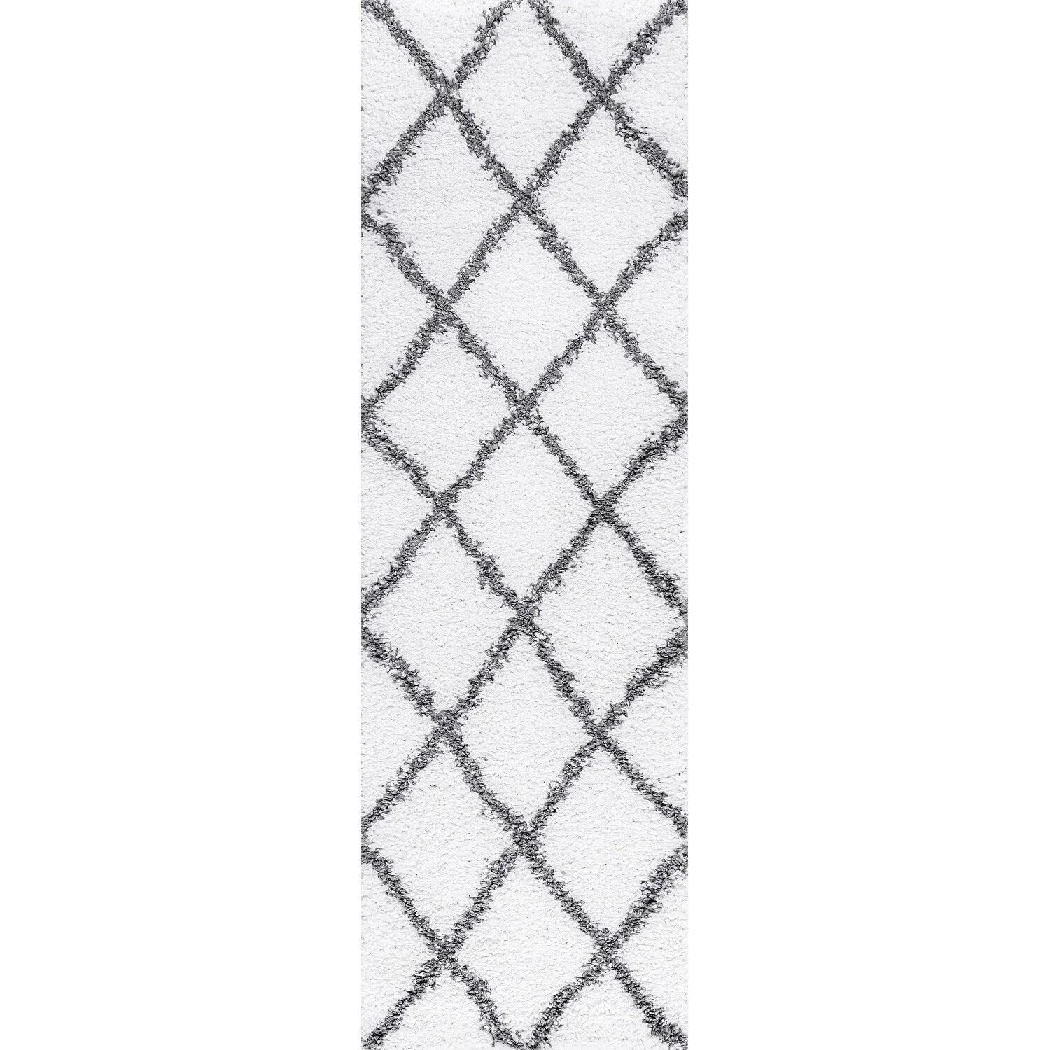 Sohni Shag Farmhouse Diamond Indoor Area Rug