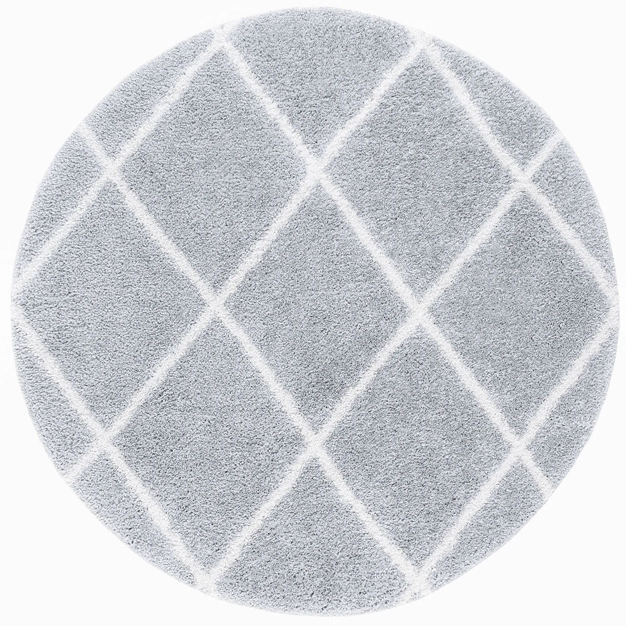 Sohni Shag Farmhouse Diamond Indoor Area Rug
