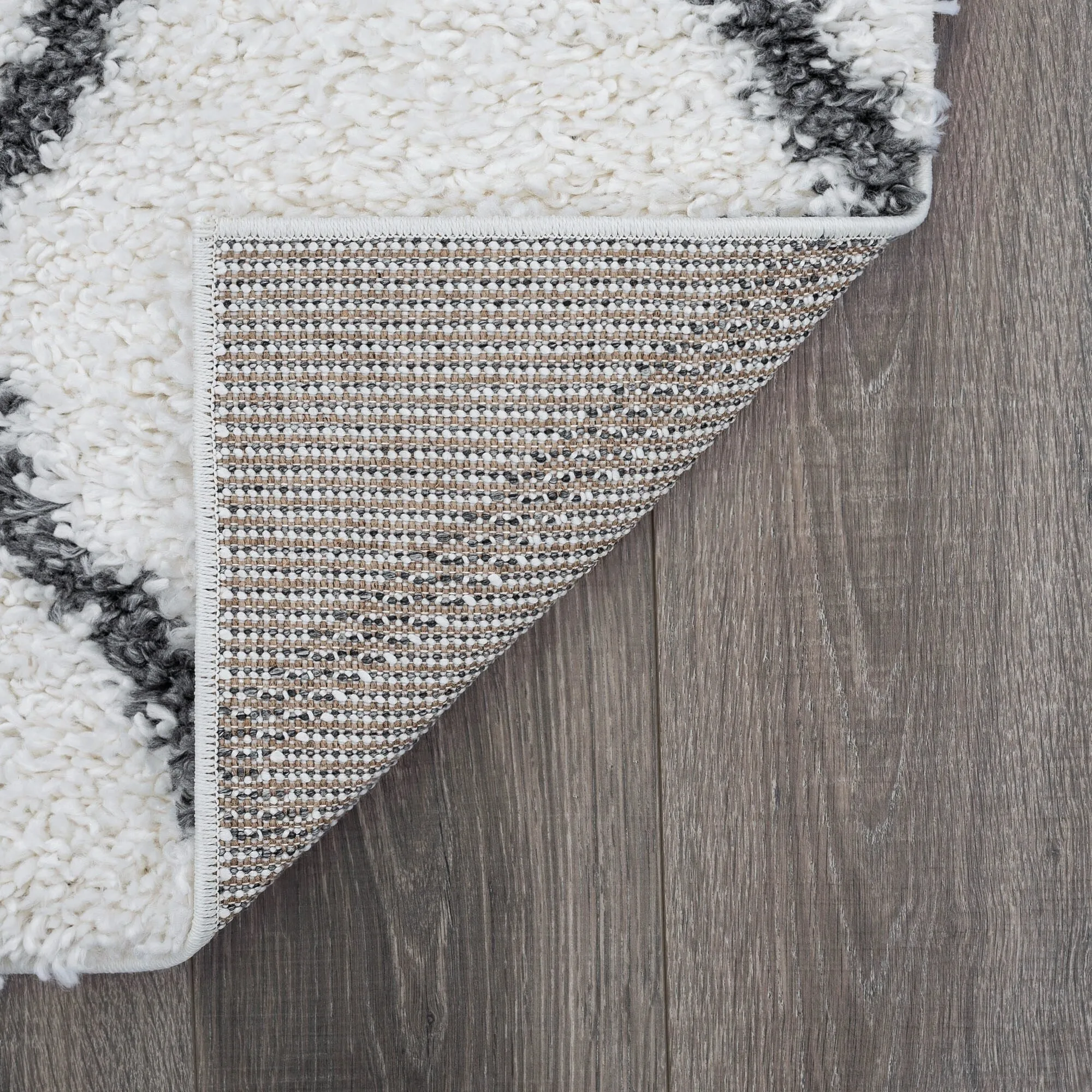 Sohni Shag Farmhouse Diamond Indoor Area Rug