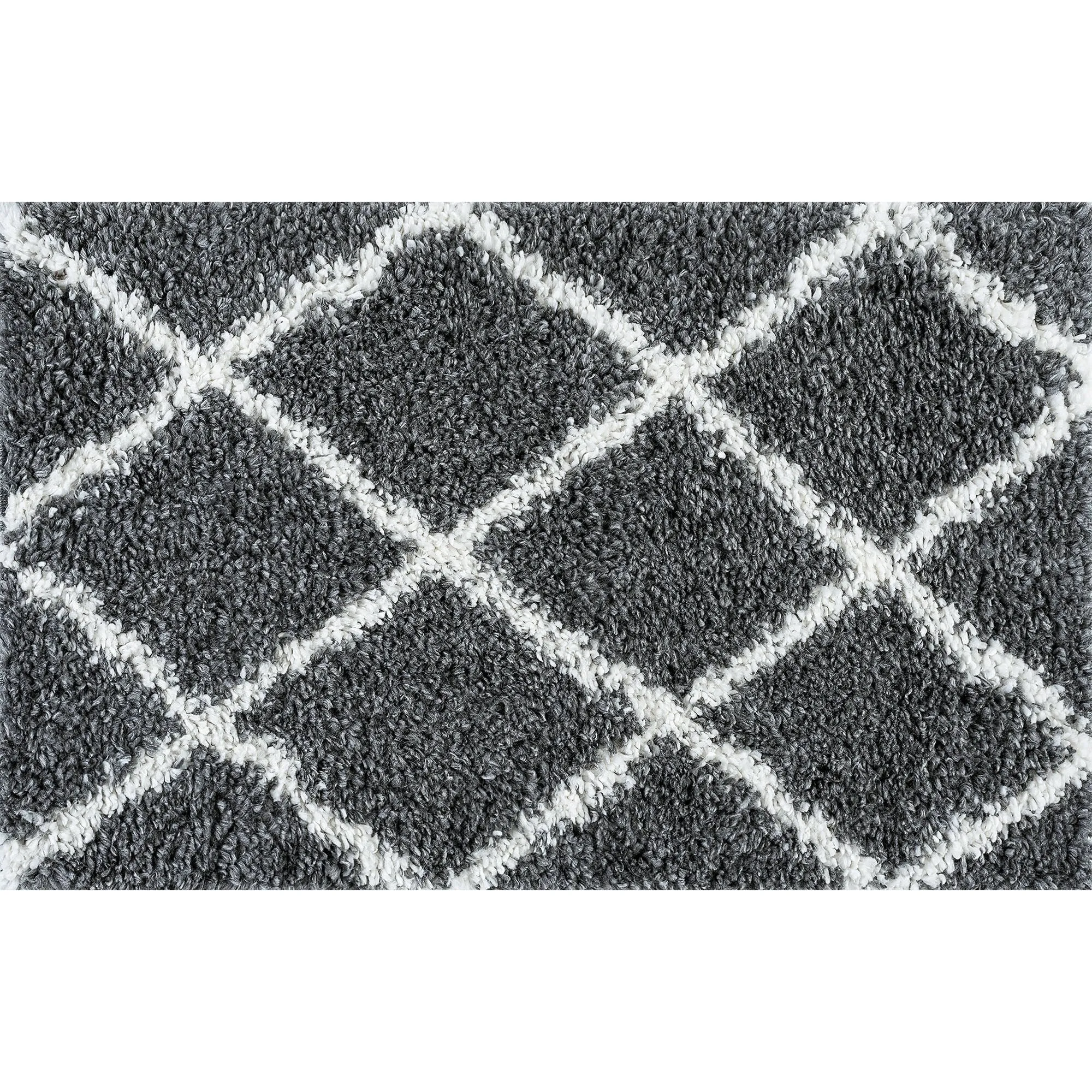 Sohni Shag Farmhouse Diamond Indoor Area Rug