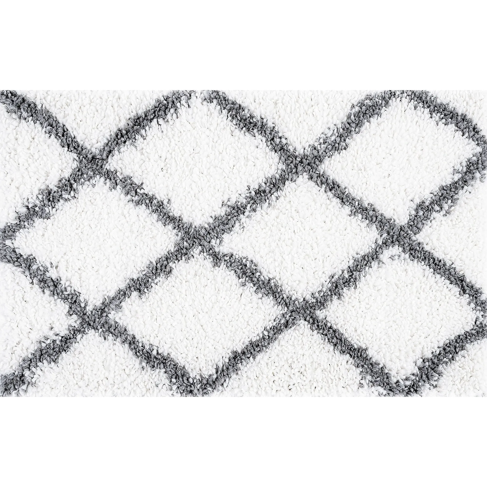 Sohni Shag Farmhouse Diamond Indoor Area Rug