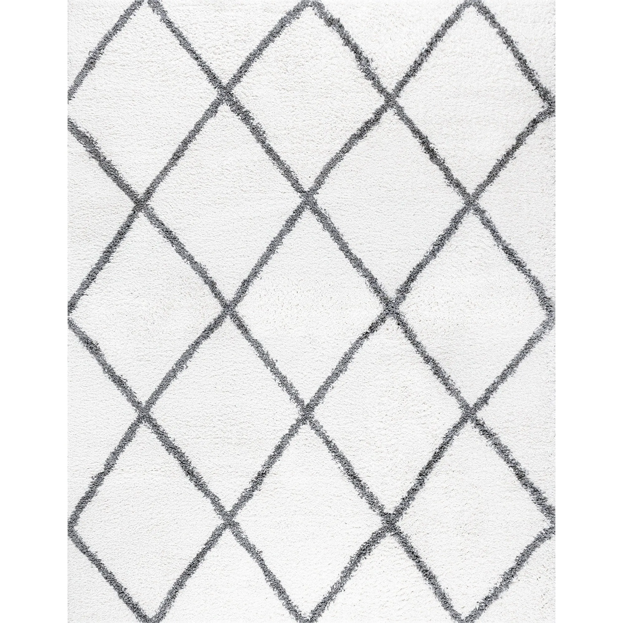 Sohni Shag Farmhouse Diamond Indoor Area Rug