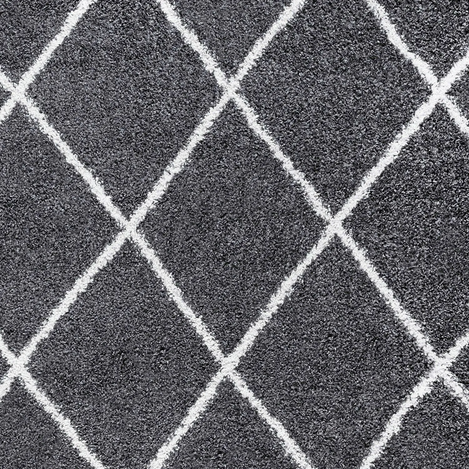 Sohni Shag Farmhouse Diamond Indoor Area Rug