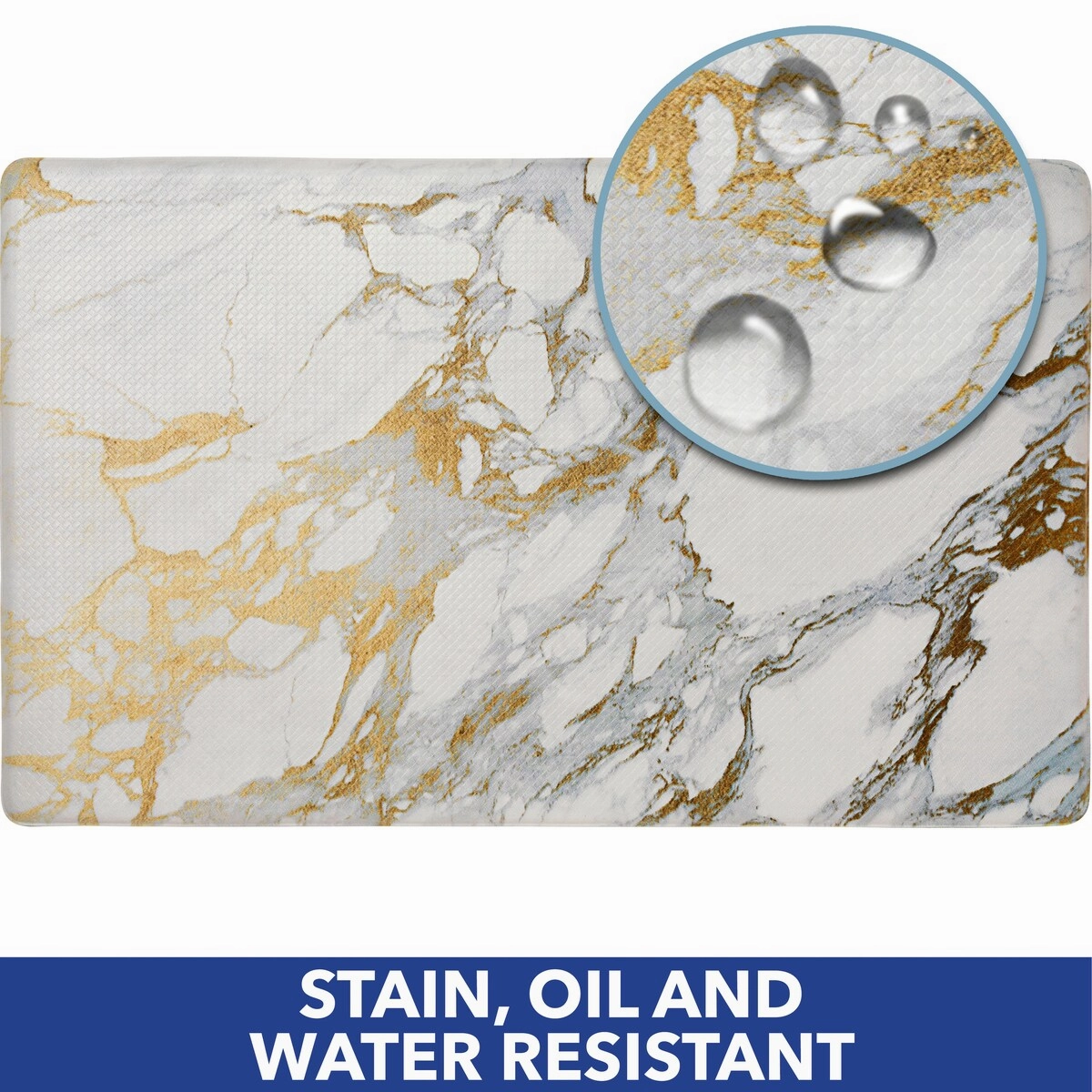 SoHome Cozy Living Modern Marble Anti-Fatigue Kitchen Mat