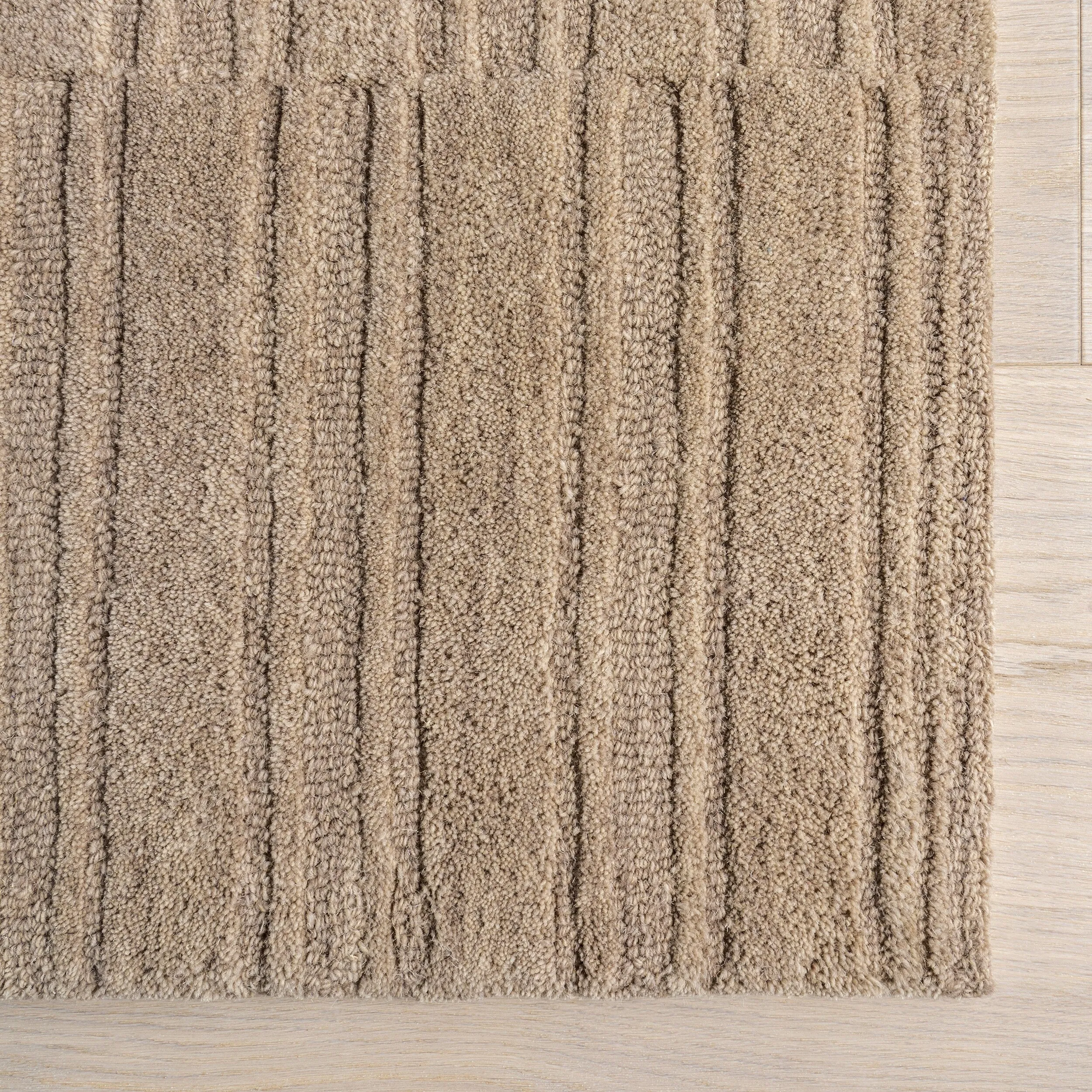 Starke Checked Wool Area Rug