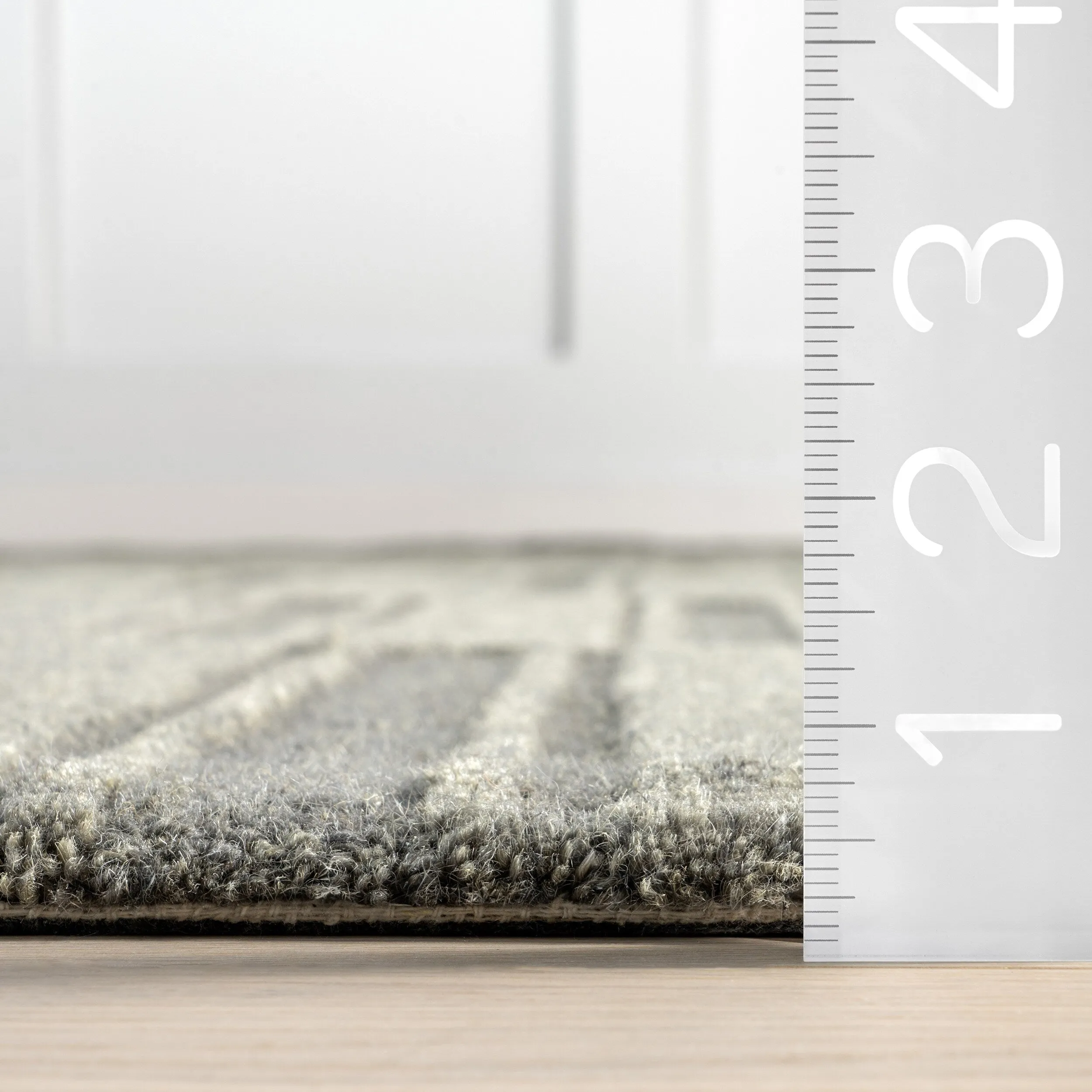 Starke Checked Wool Area Rug