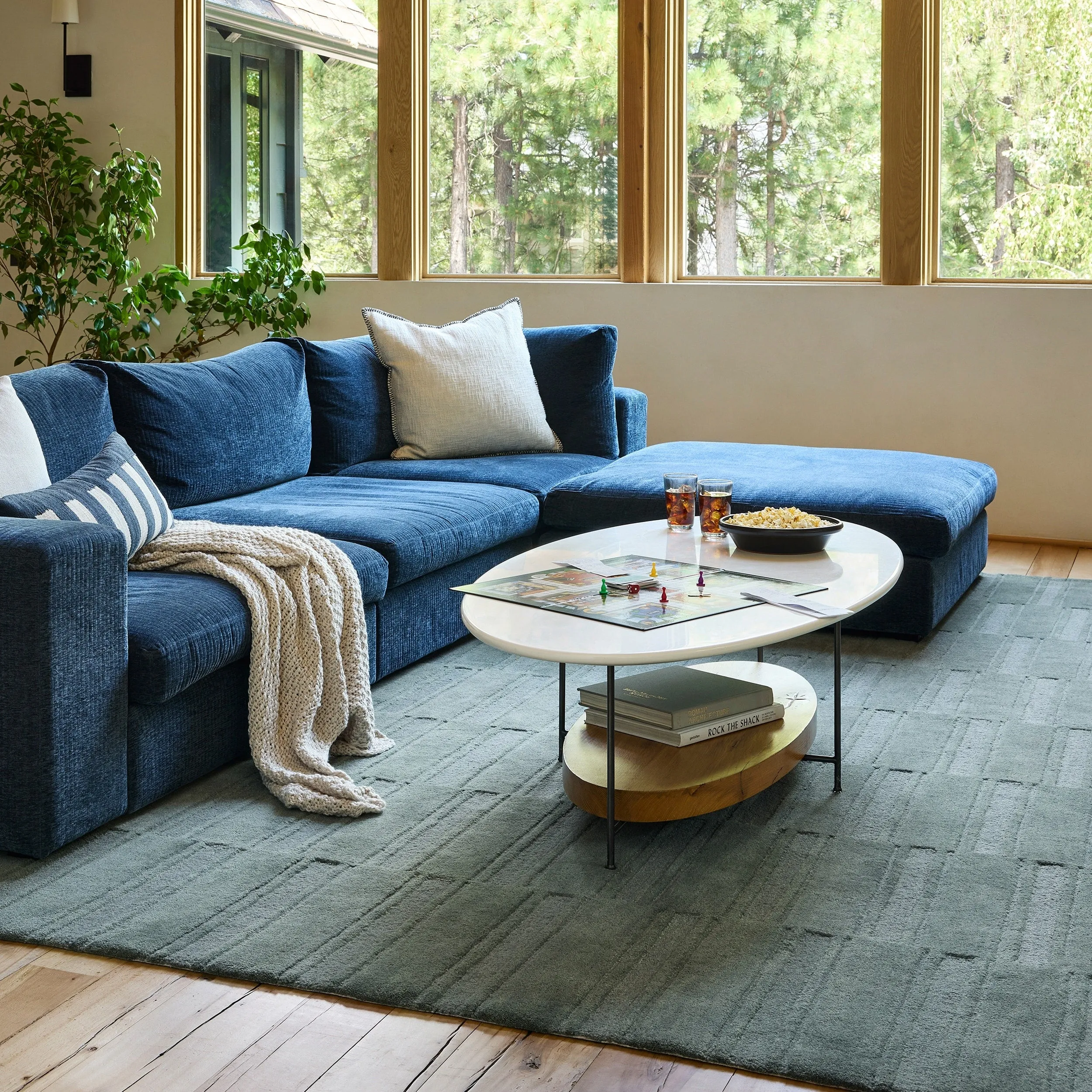 Starke Checked Wool Area Rug