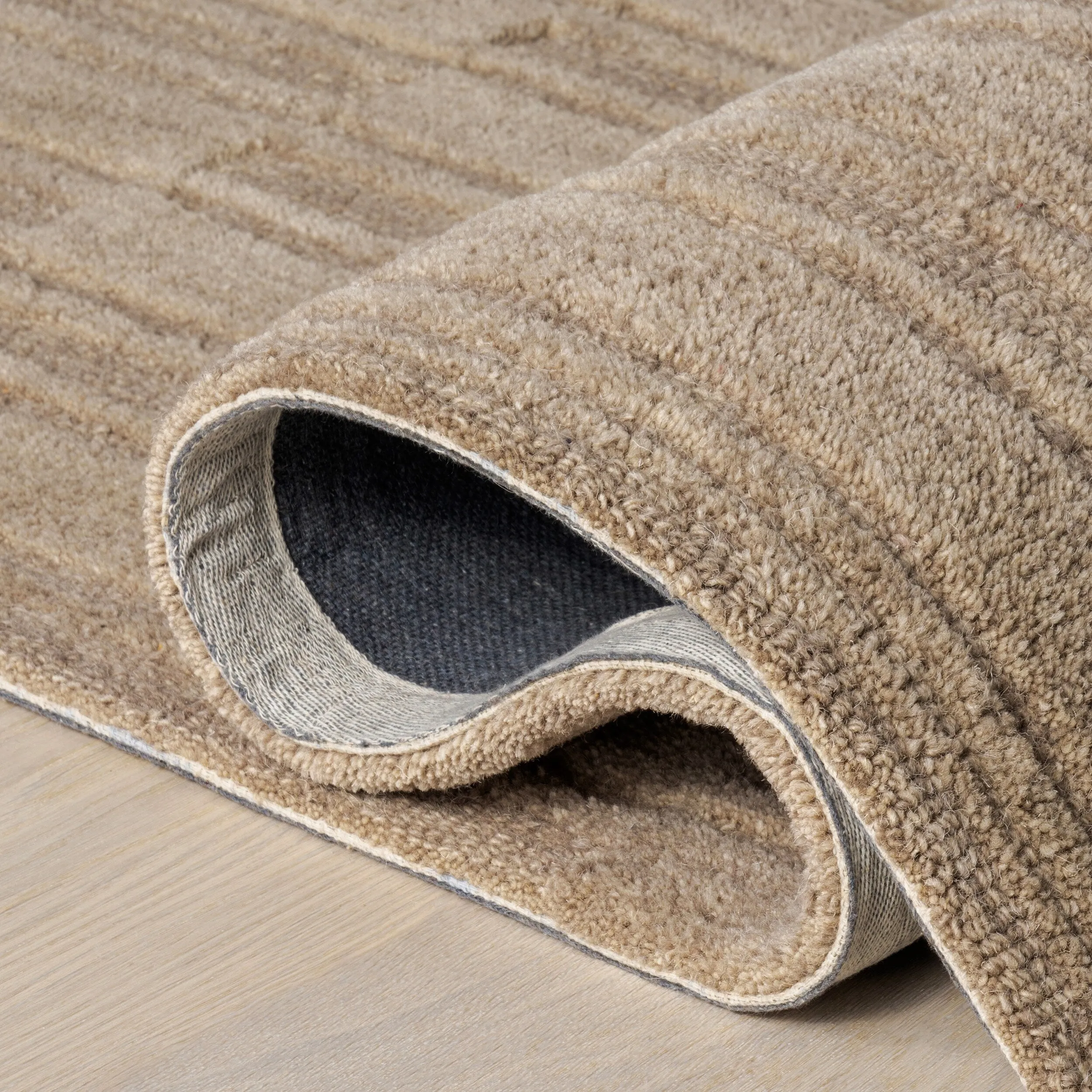 Starke Checked Wool Area Rug
