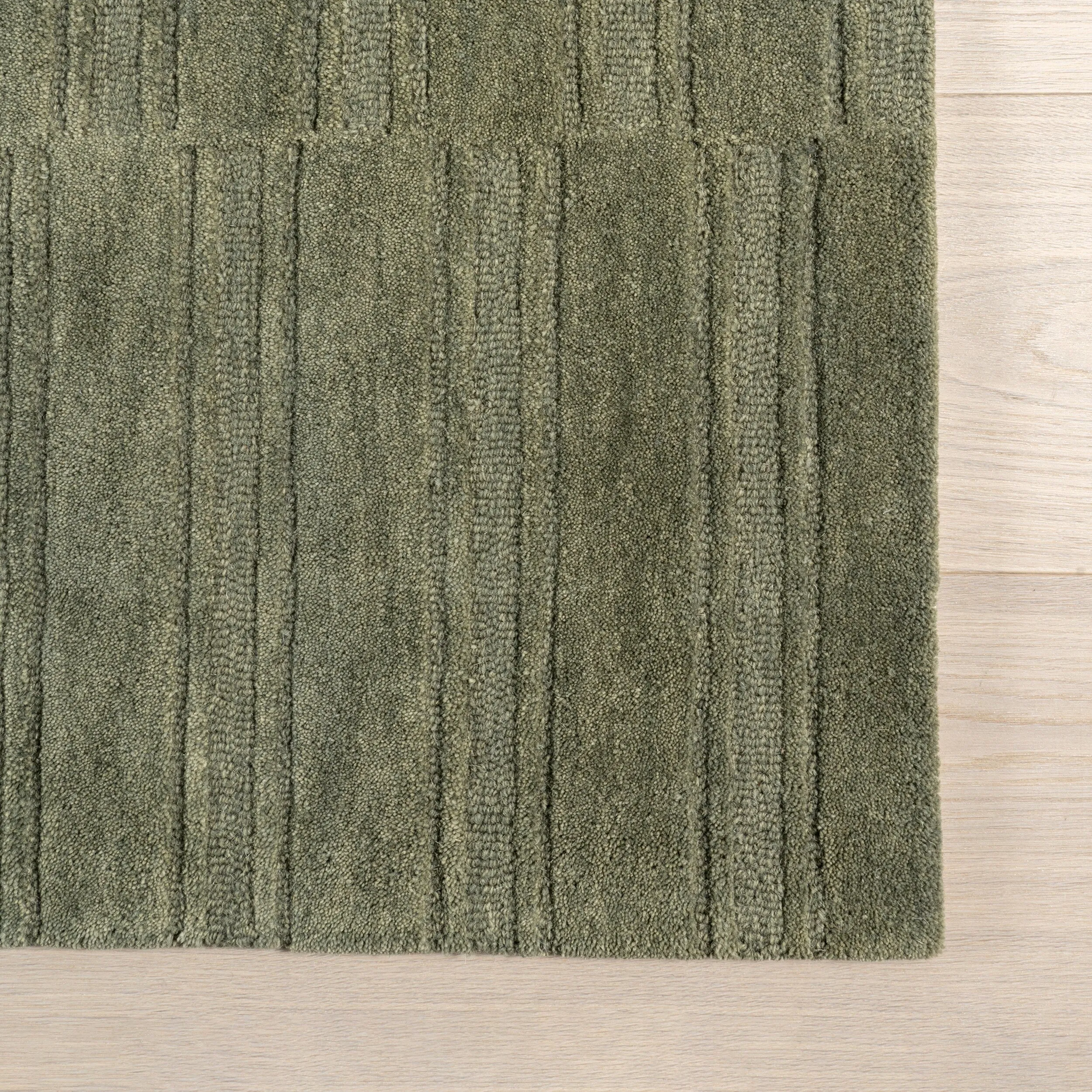 Starke Checked Wool Area Rug