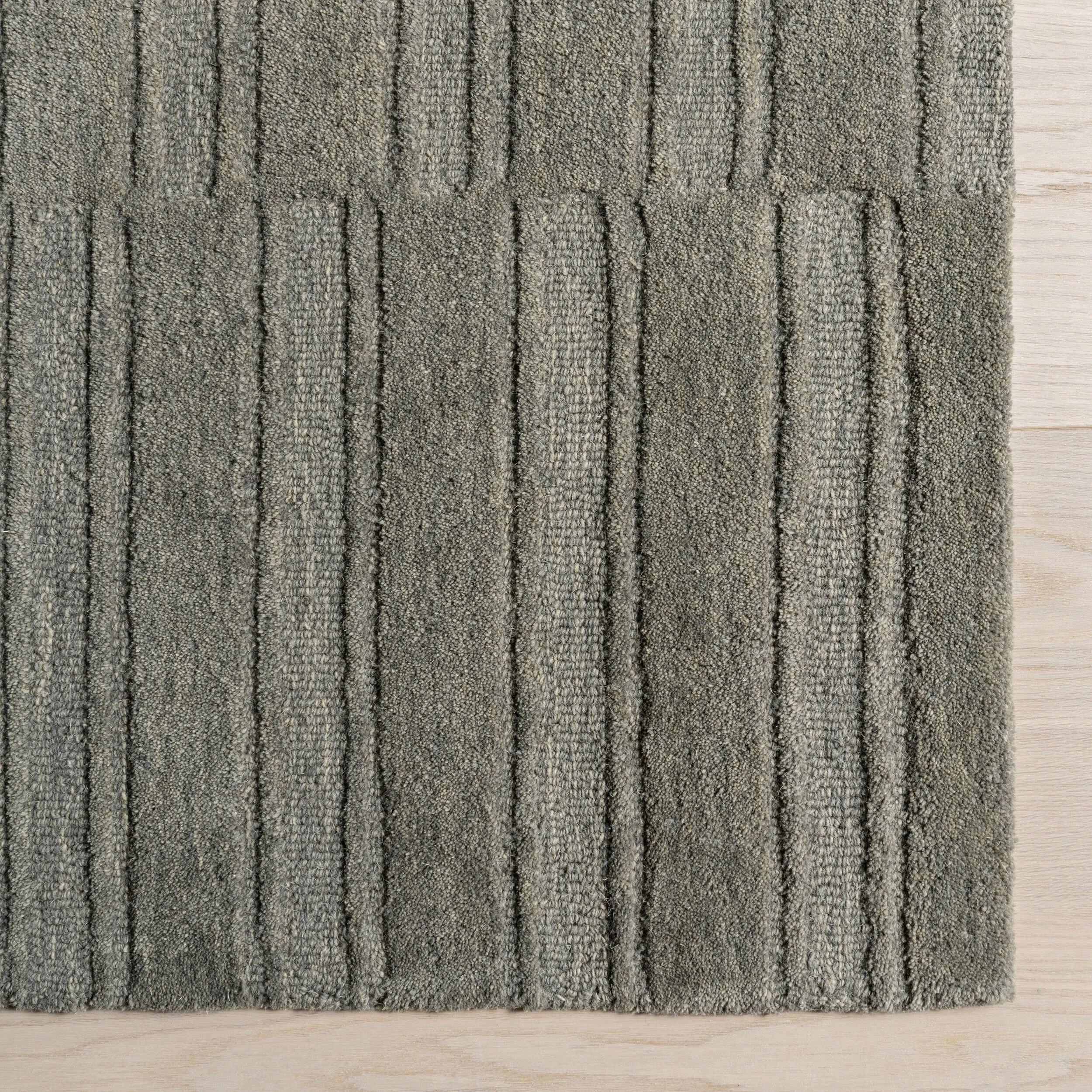 Starke Checked Wool Area Rug