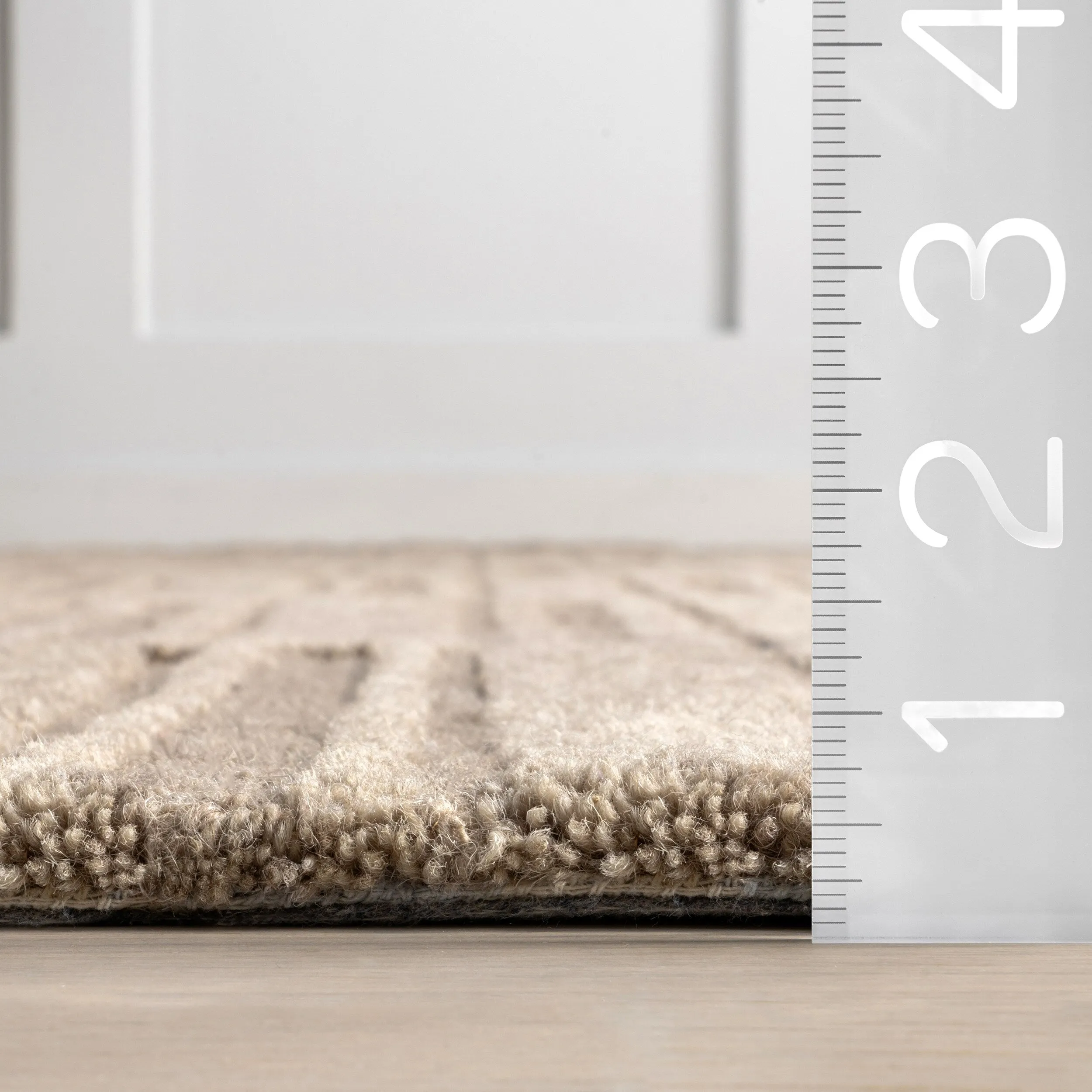 Starke Checked Wool Area Rug