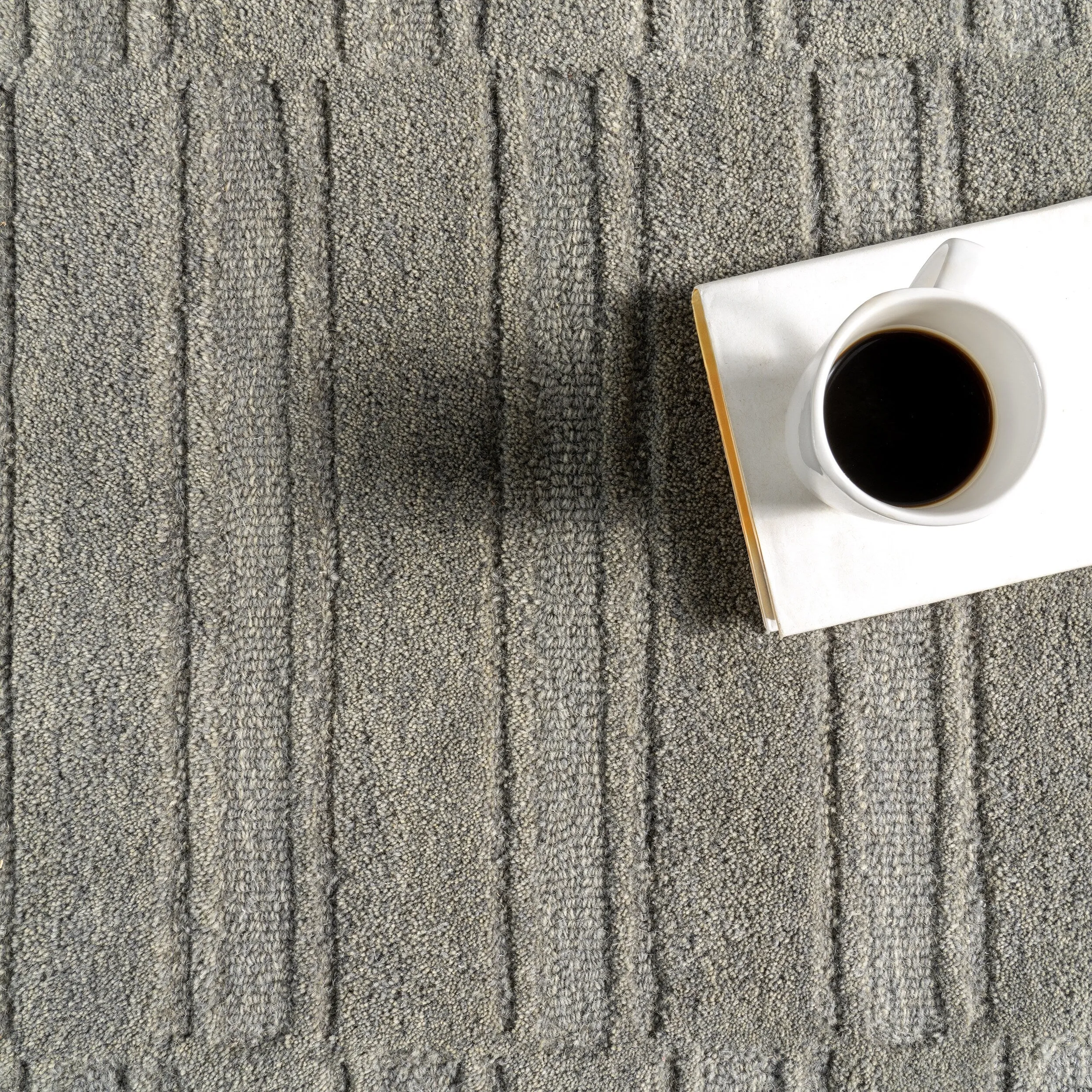 Starke Checked Wool Area Rug