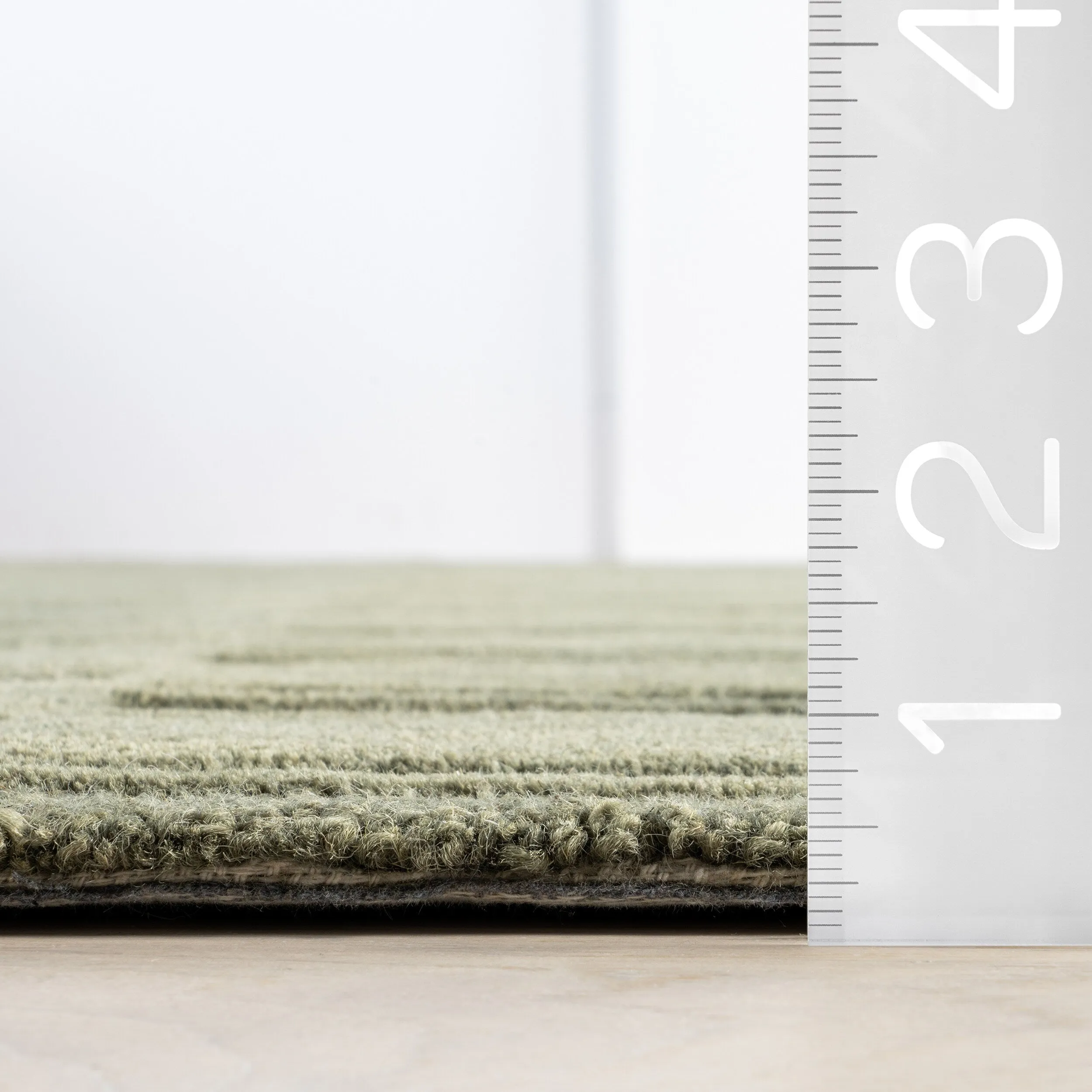 Starke Checked Wool Area Rug
