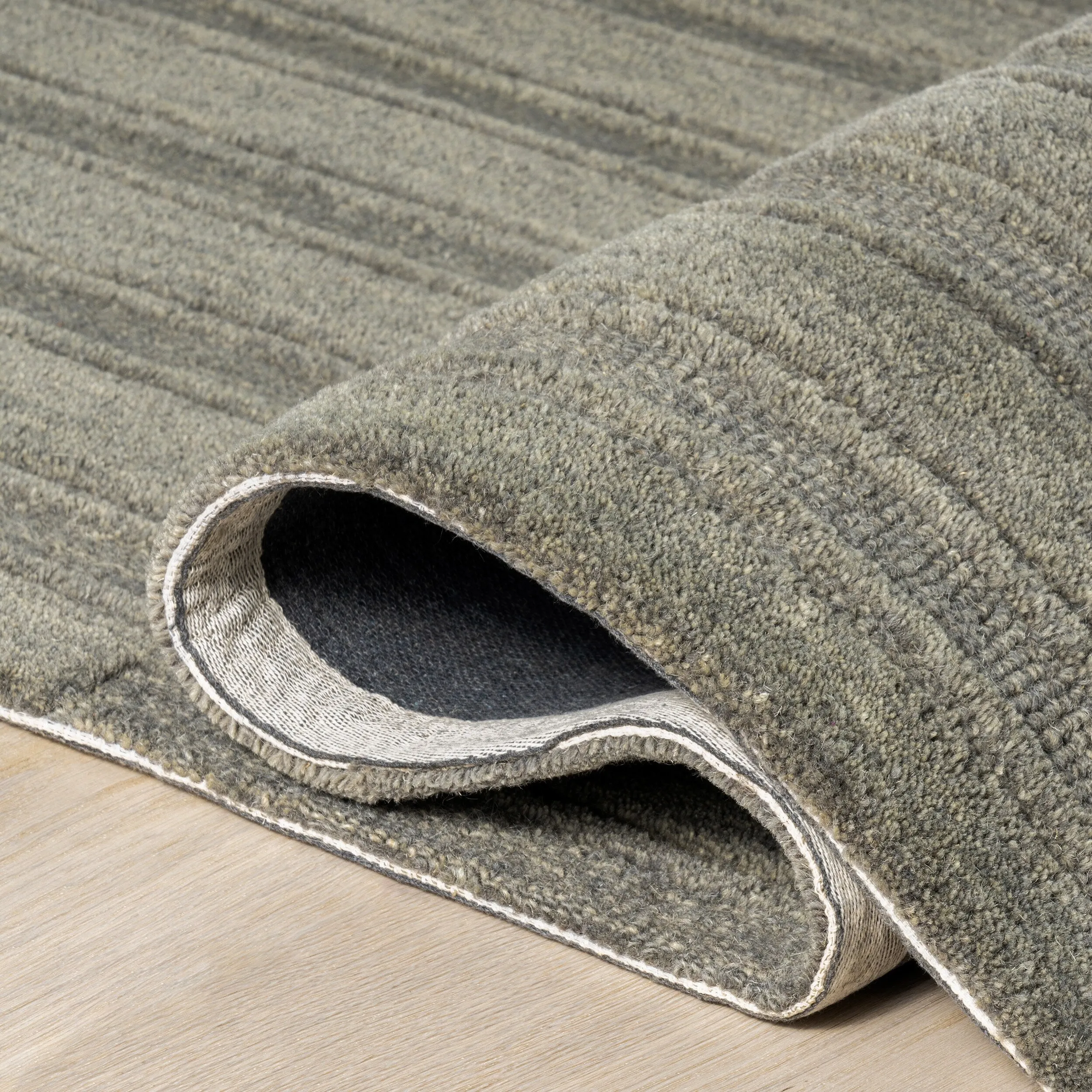 Starke Checked Wool Area Rug