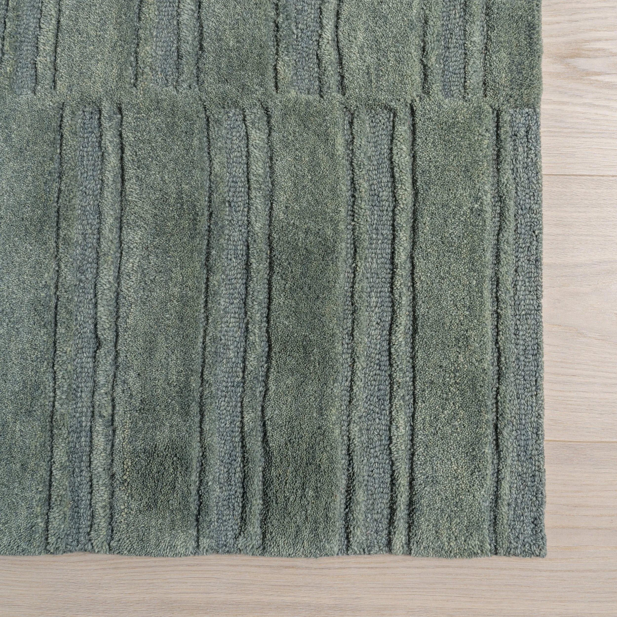 Starke Checked Wool Area Rug