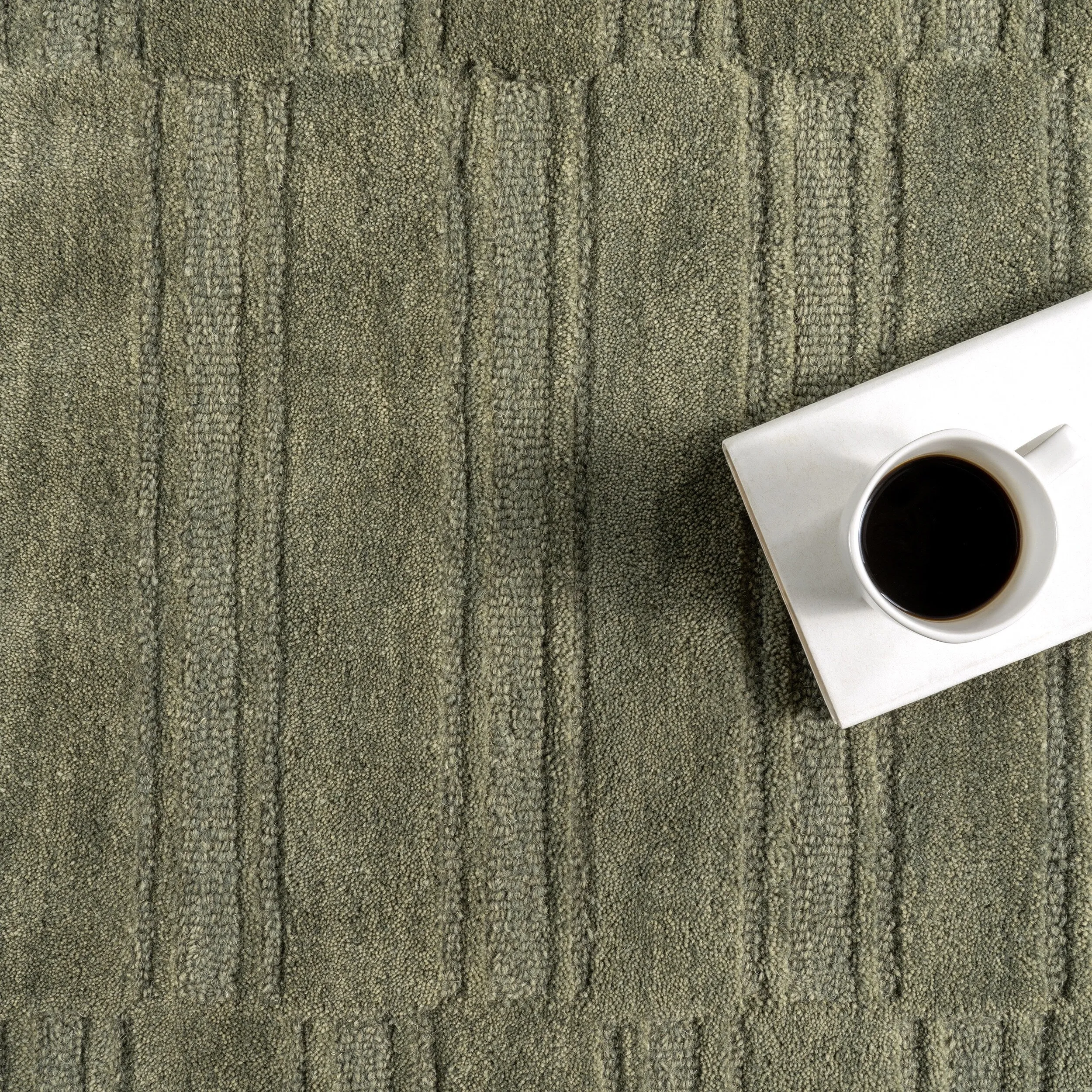 Starke Checked Wool Area Rug