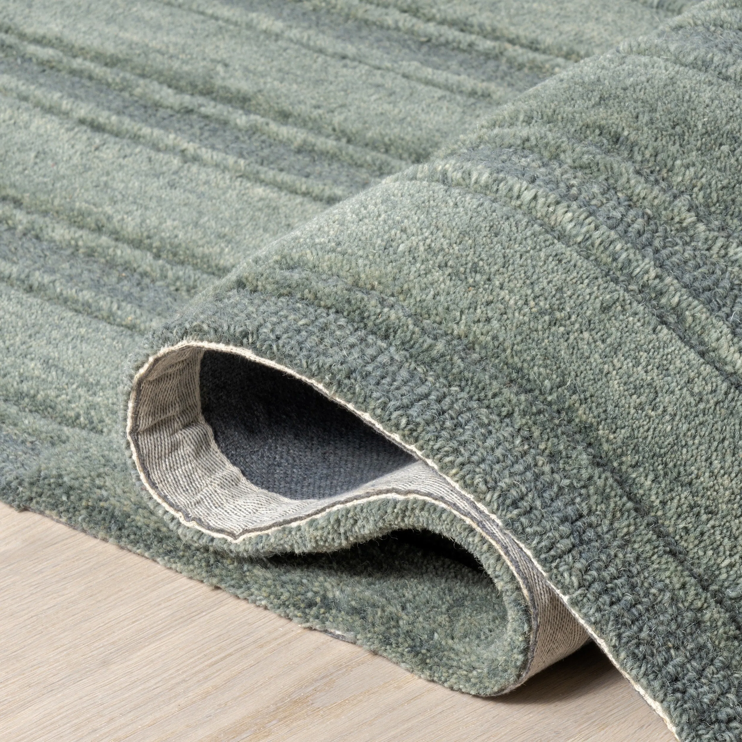 Starke Checked Wool Area Rug