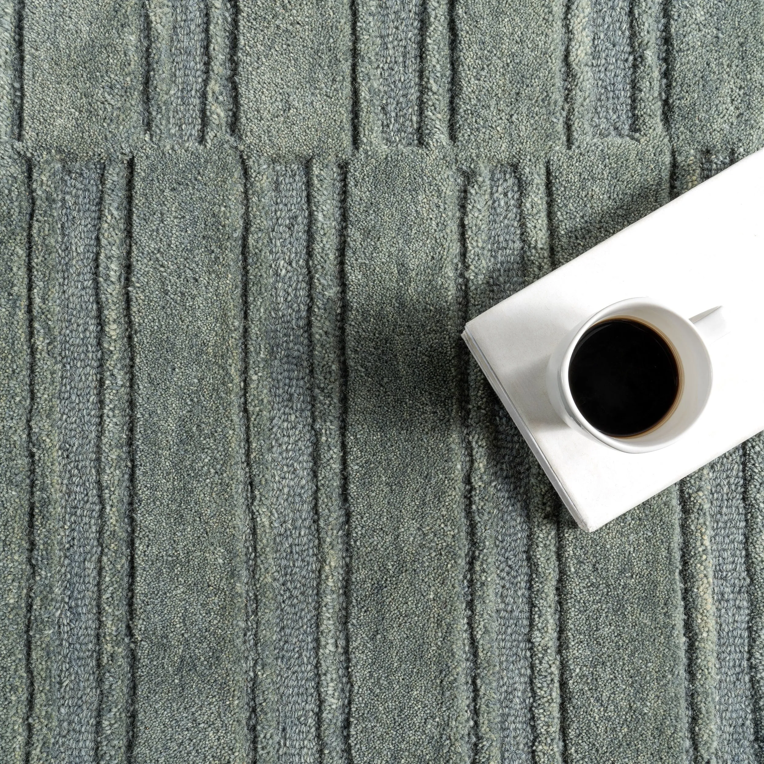 Starke Checked Wool Area Rug