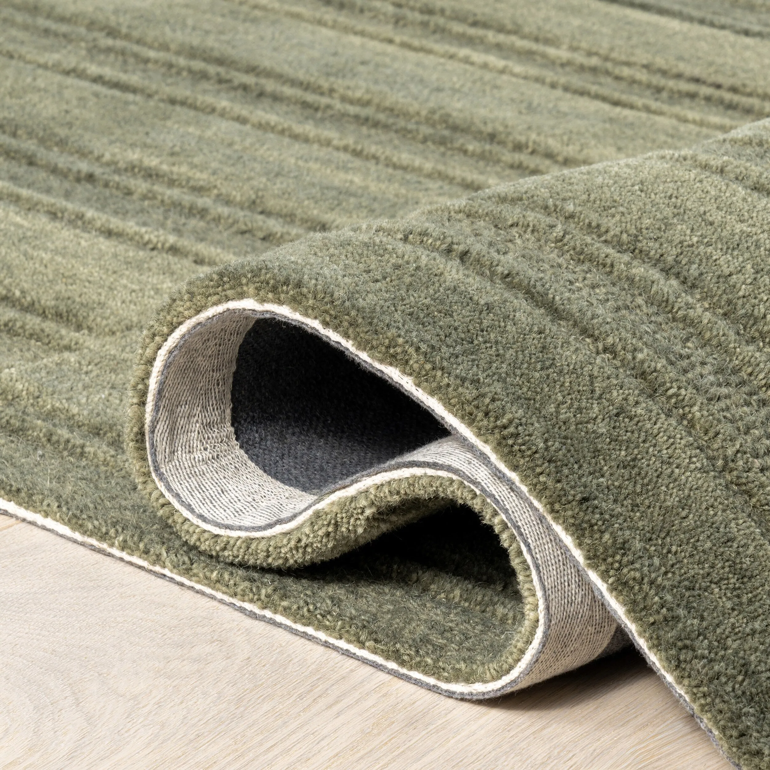 Starke Checked Wool Area Rug