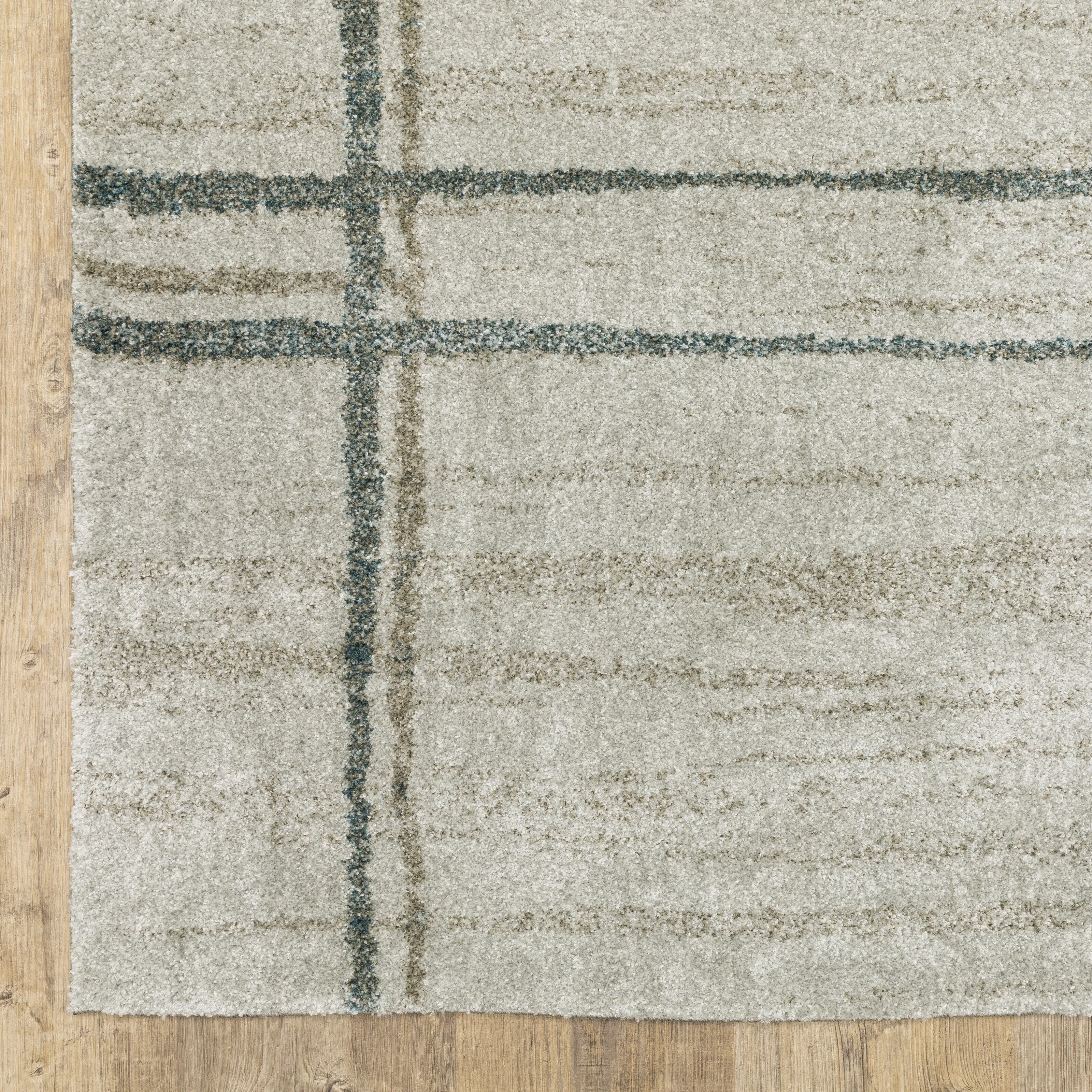 Style Haven Archer Distressed Geometric Grey/ Teal Indoor Area Rug
