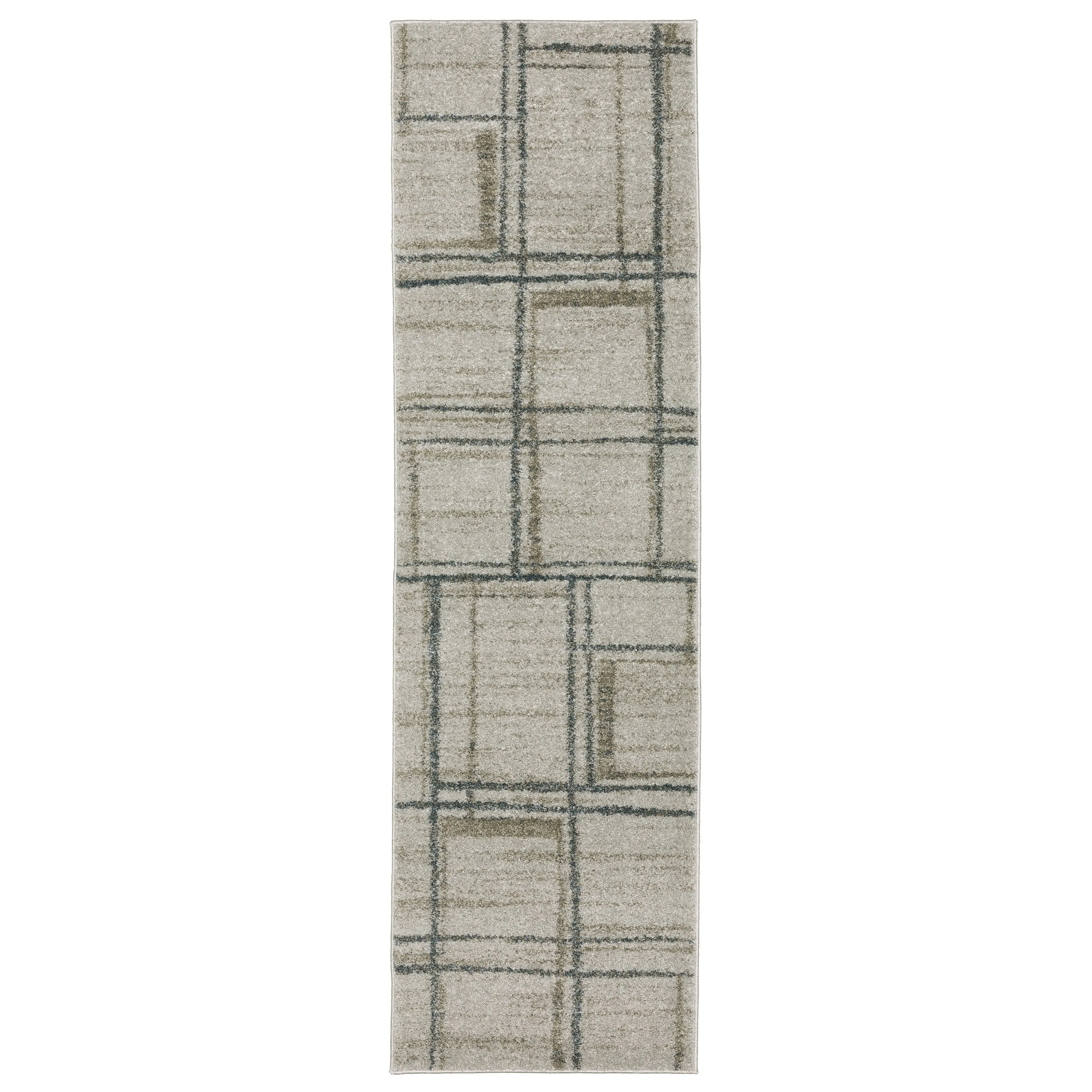 Style Haven Archer Distressed Geometric Grey/ Teal Indoor Area Rug