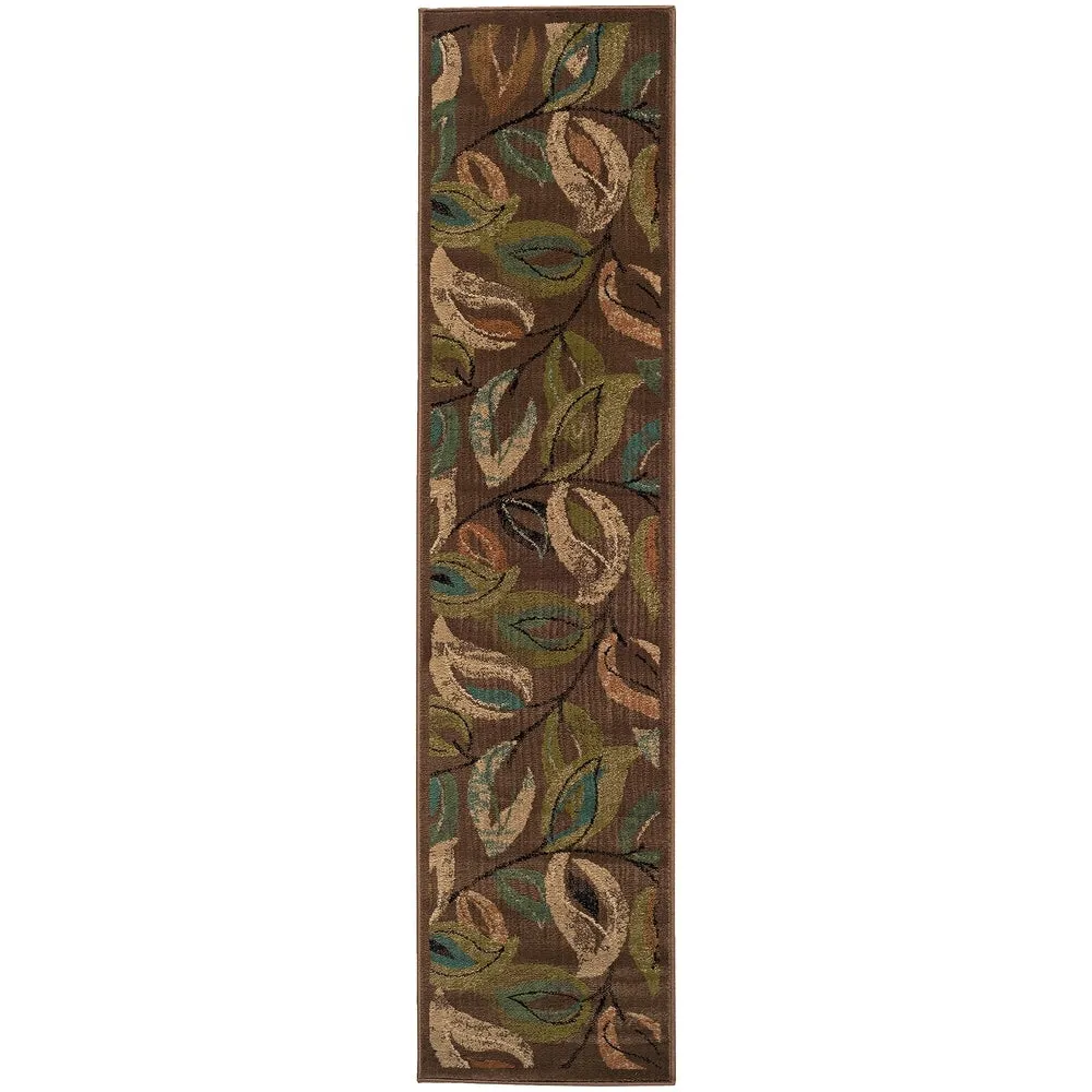 Style Haven Everleigh Layered Leaves Area Rug