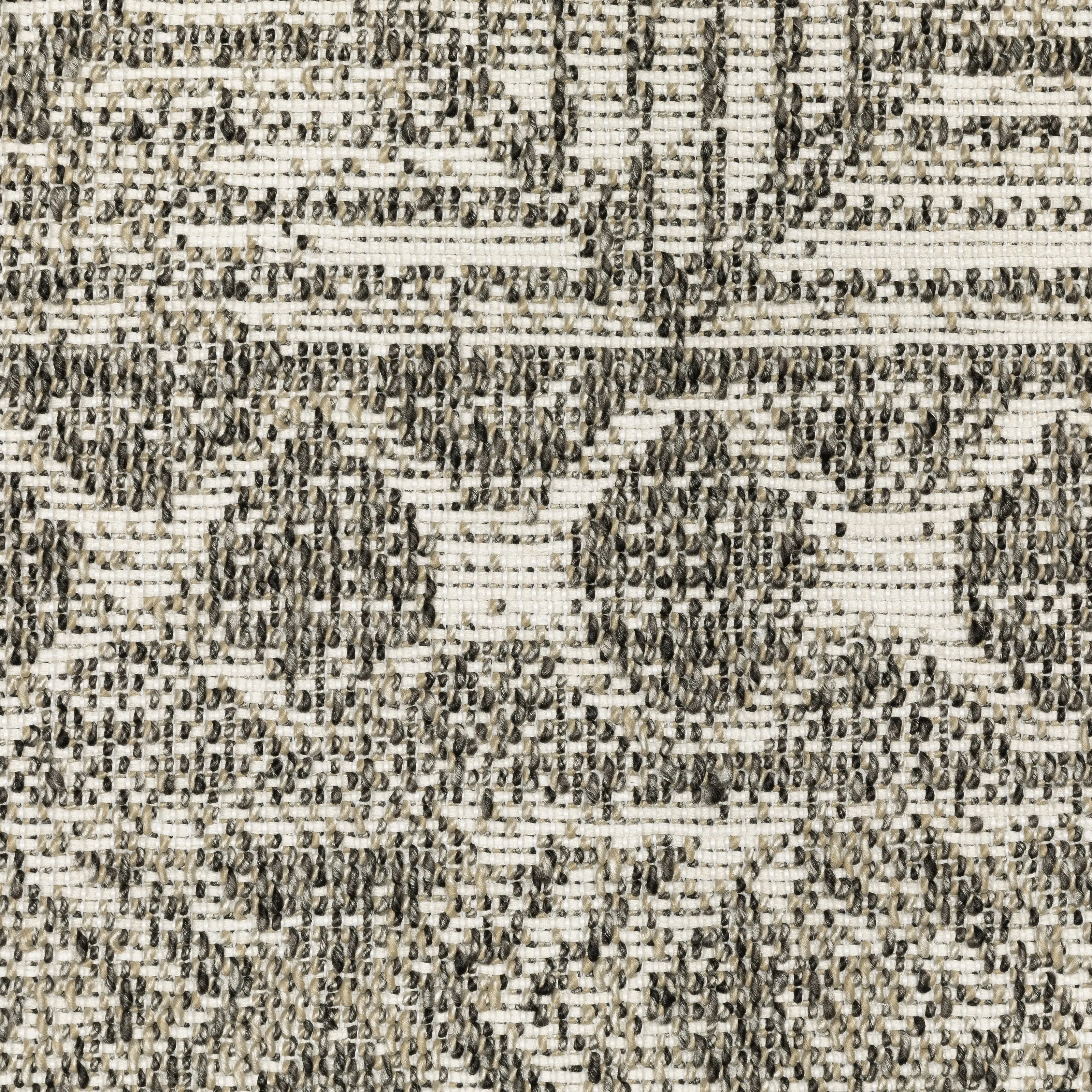 Style Haven Grayton Tribal Inspired Beige/ Black Indoor-Outdoor Fringe Edge Rug