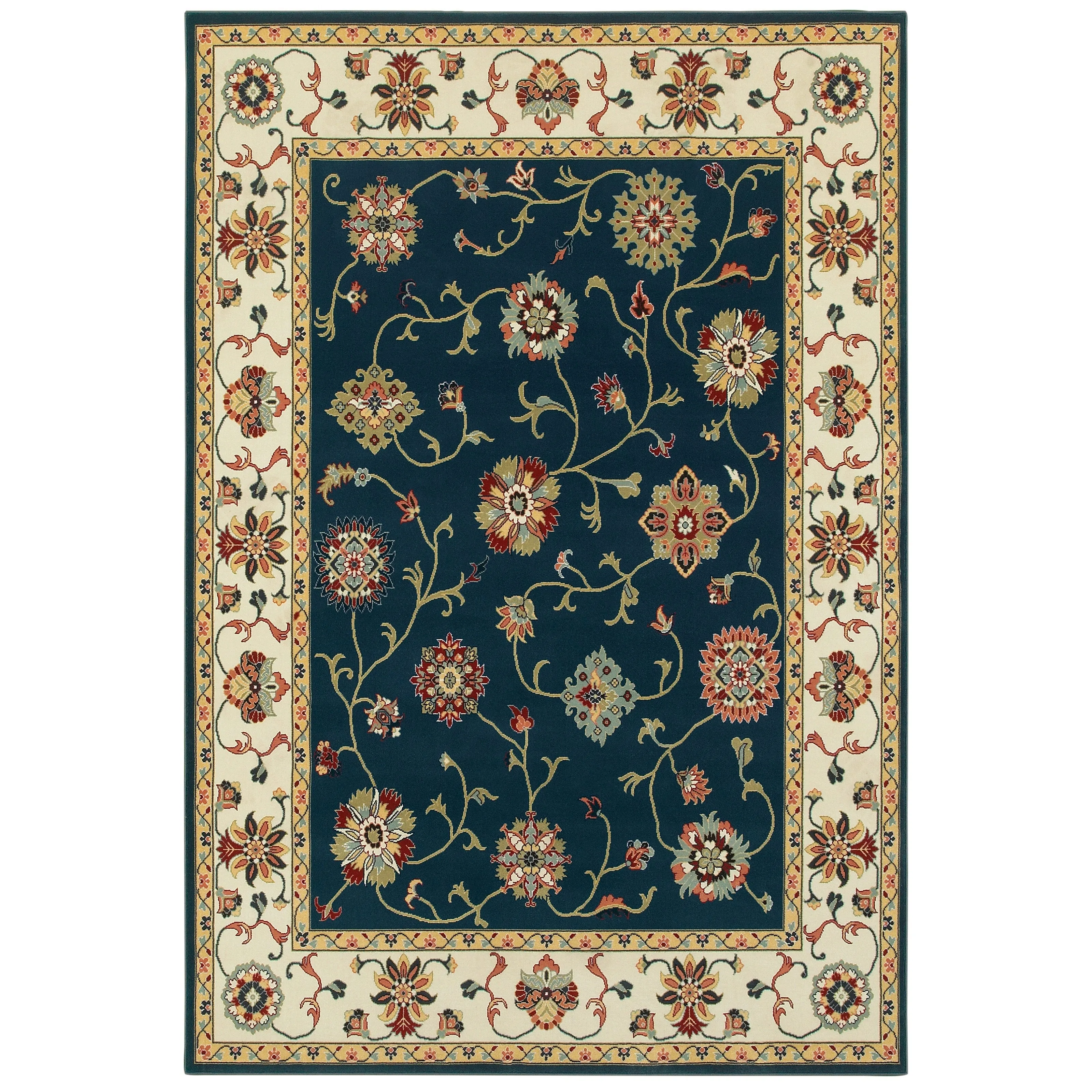 Style Haven Khymer Timeless Borders Traditional Area Rug