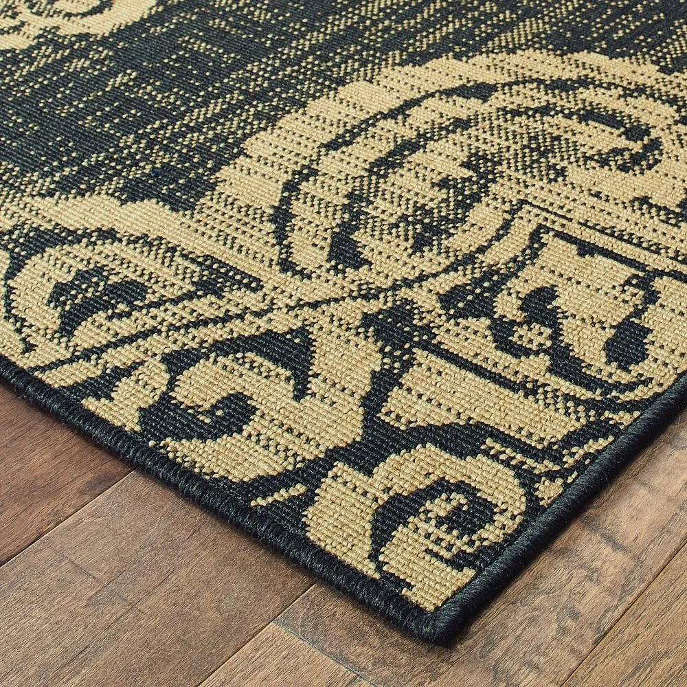 Style Haven Marianna Center Medallion Loop Pile Indoor Outdoor Rug
