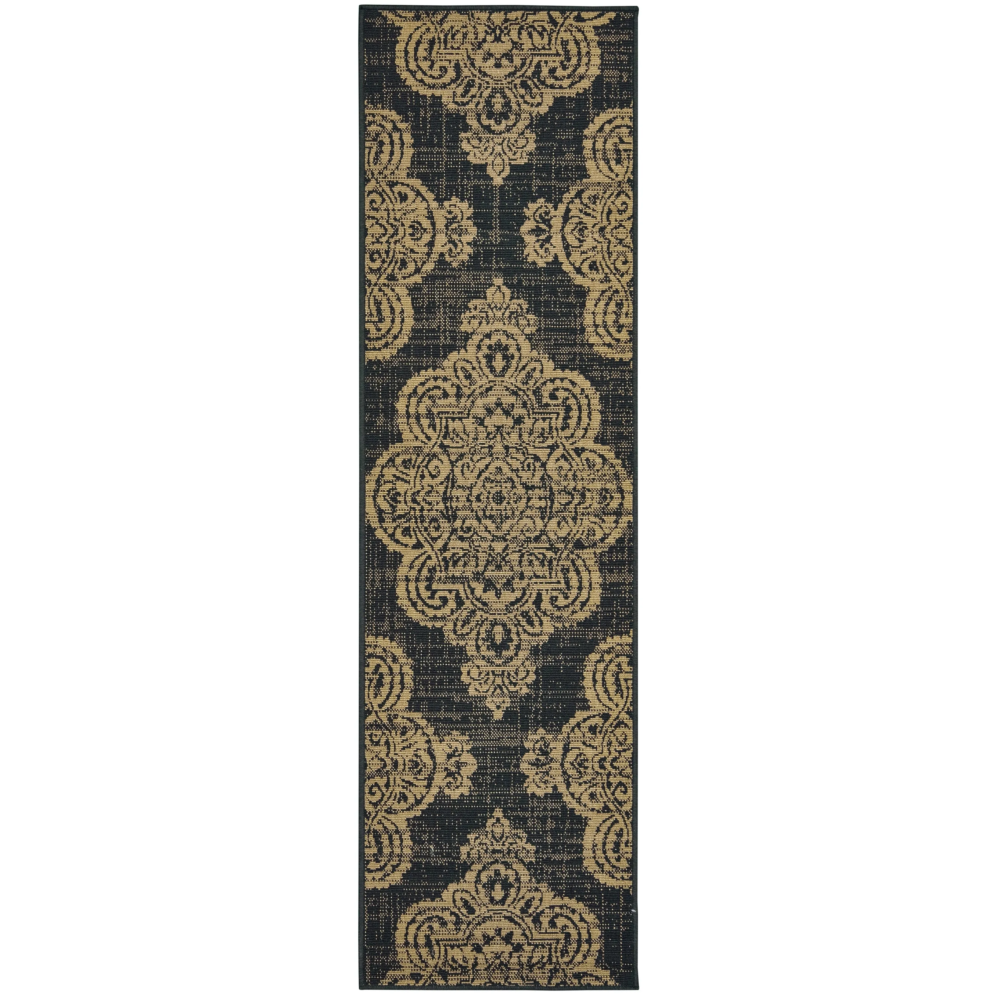 Style Haven Marianna Center Medallion Loop Pile Indoor Outdoor Rug