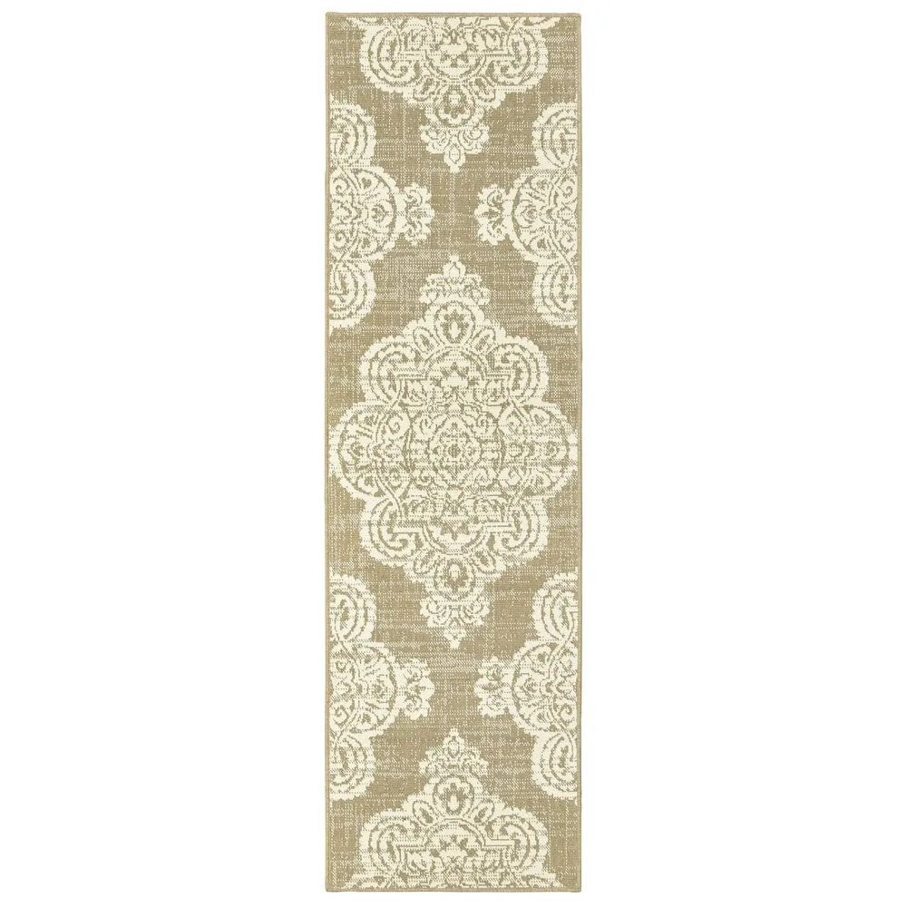 Style Haven Marianna Center Medallion Loop Pile Indoor Outdoor Rug