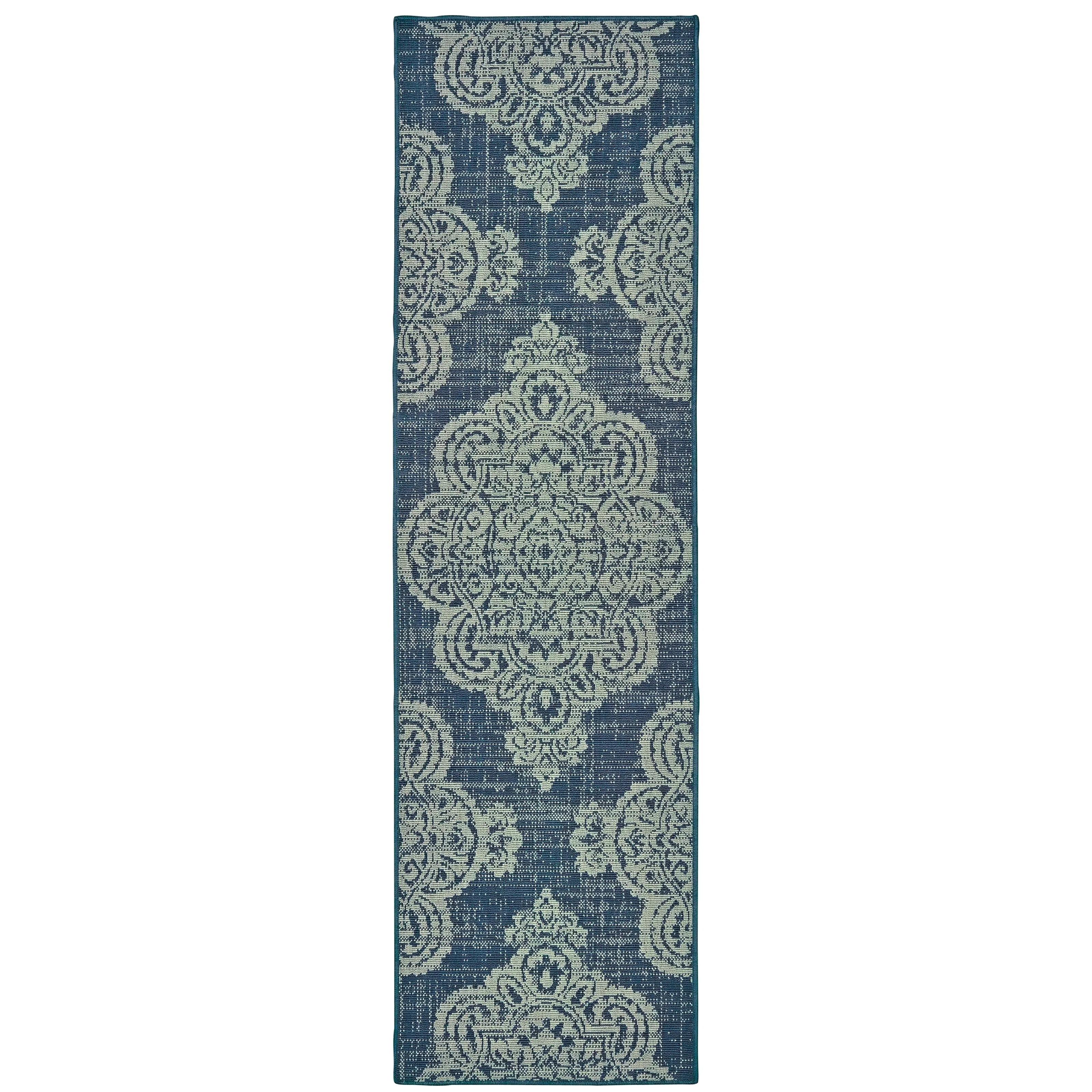 Style Haven Marianna Center Medallion Loop Pile Indoor Outdoor Rug