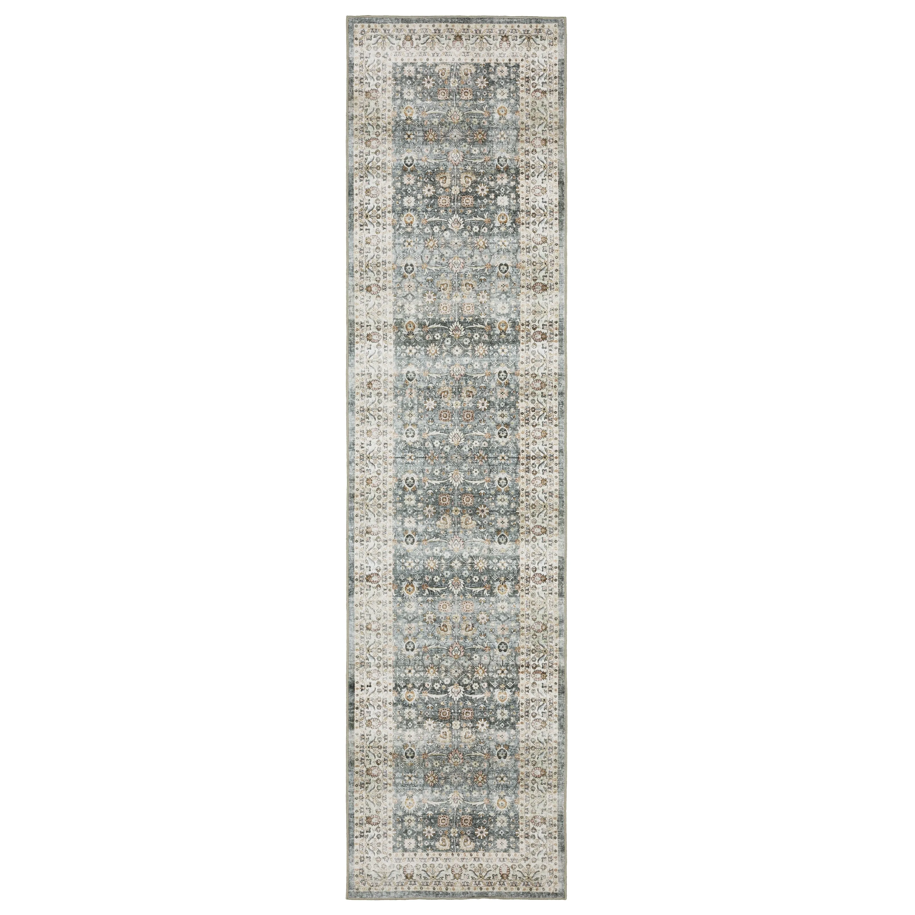 Style Haven Sunderland Bordered Traditional Machine Washable Area Rug Mat