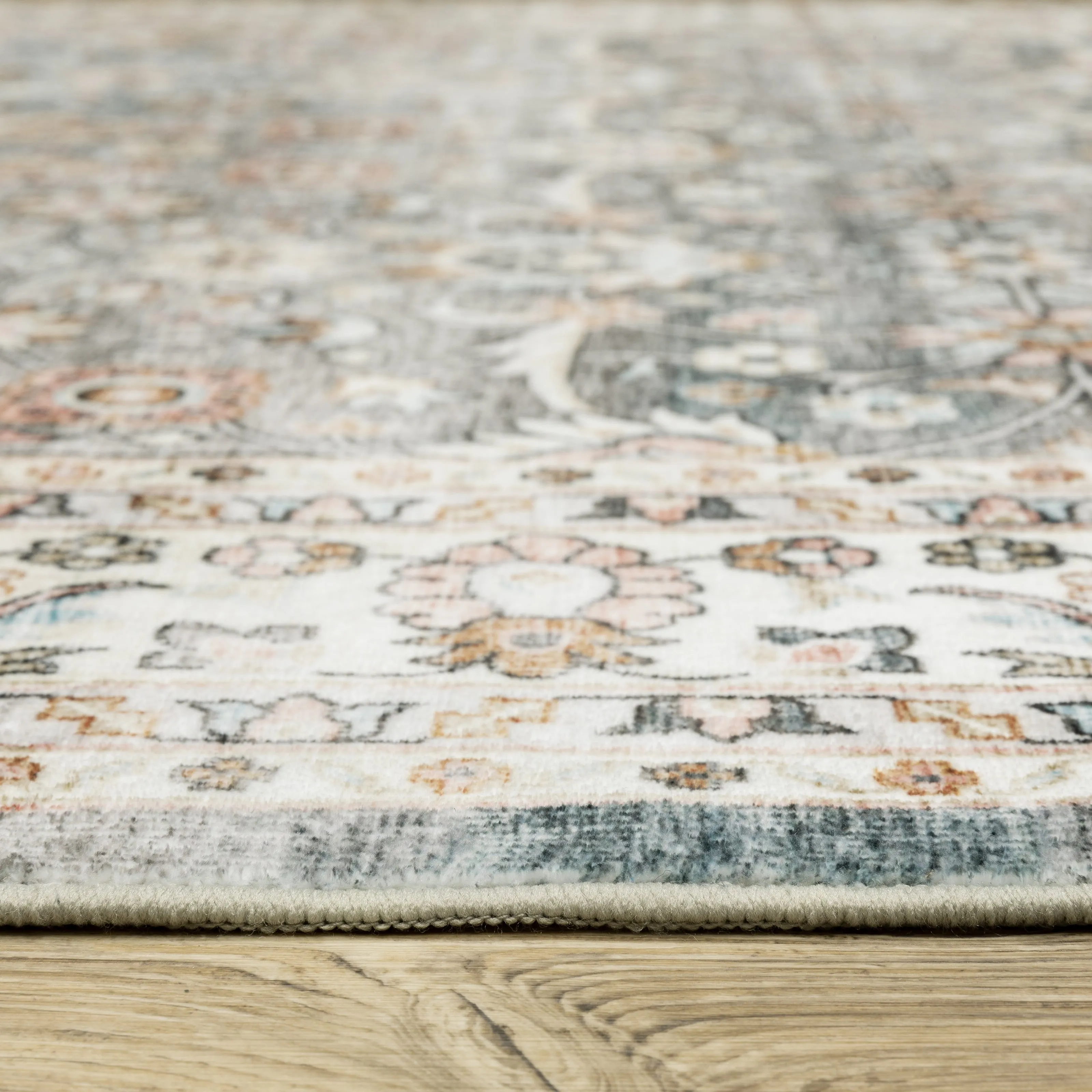 Style Haven Sunderland Bordered Traditional Machine Washable Area Rug Mat