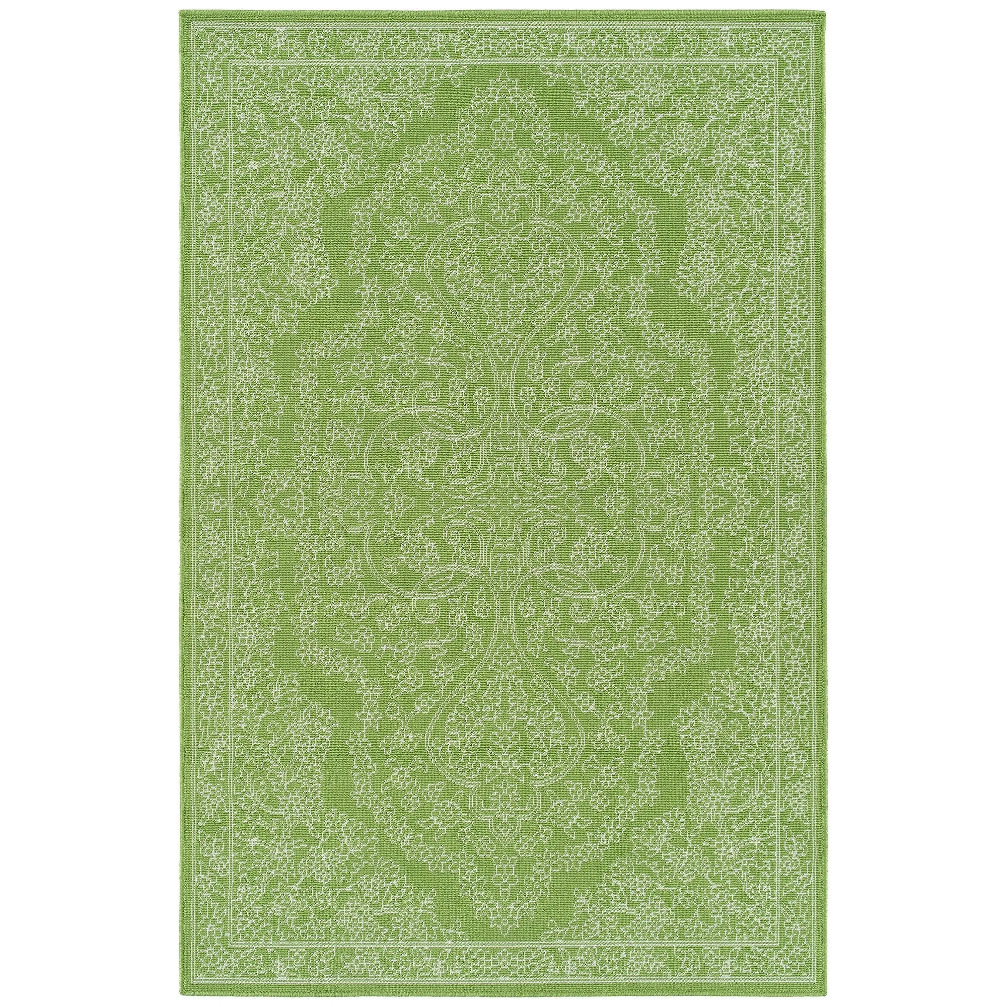 Sunice Traditional Oriental Floral Pattern Indoor/ Outdoor Area Rug