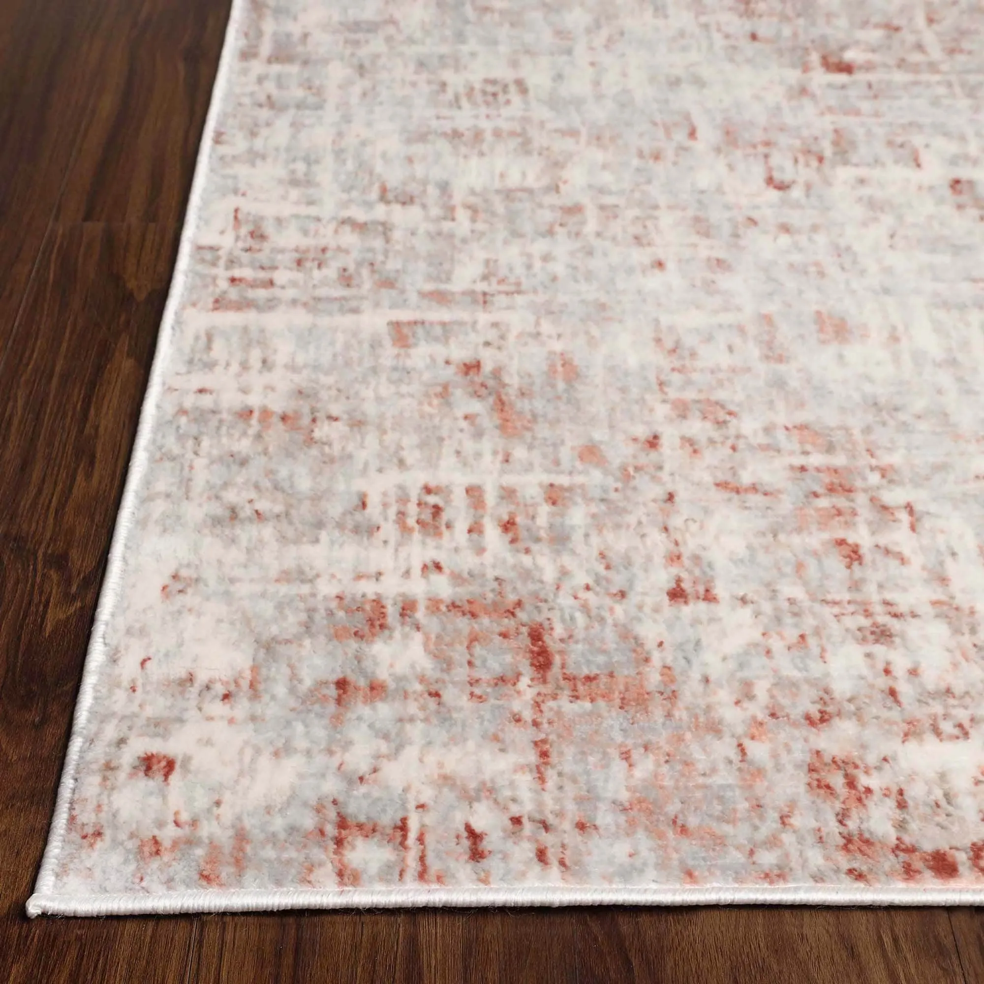 Superior Acer Distressed Abstract Modern Indoor Runner or Area Rug