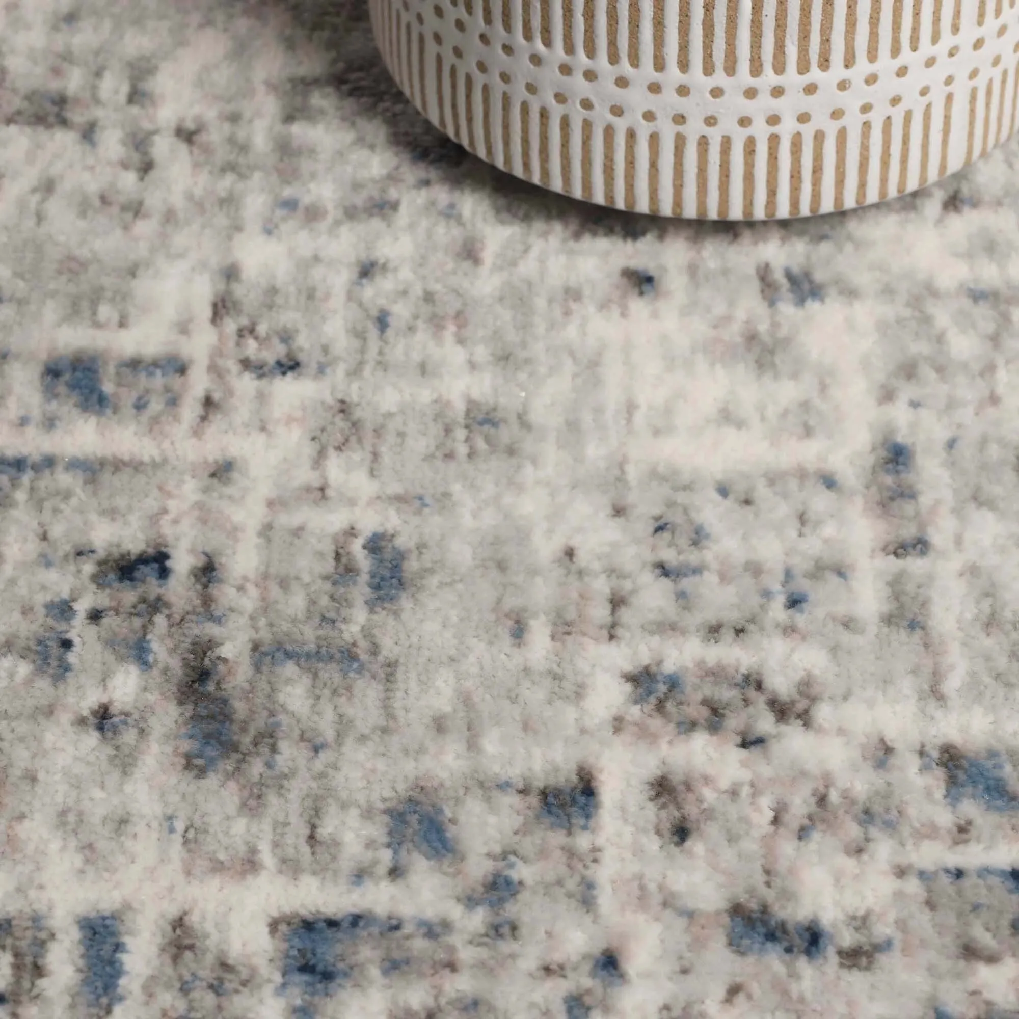 Superior Acer Distressed Abstract Modern Indoor Runner or Area Rug