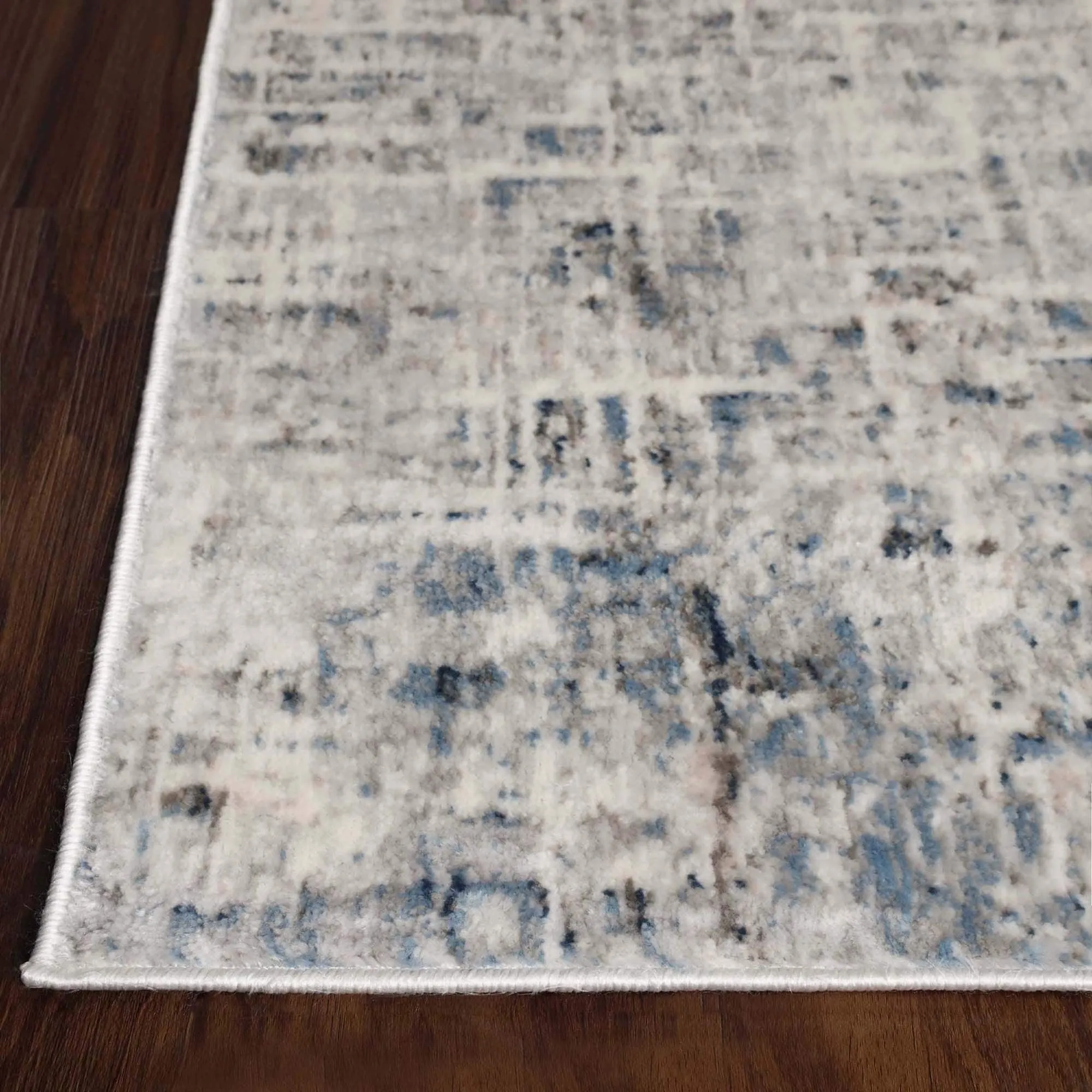 Superior Acer Distressed Abstract Modern Indoor Runner or Area Rug