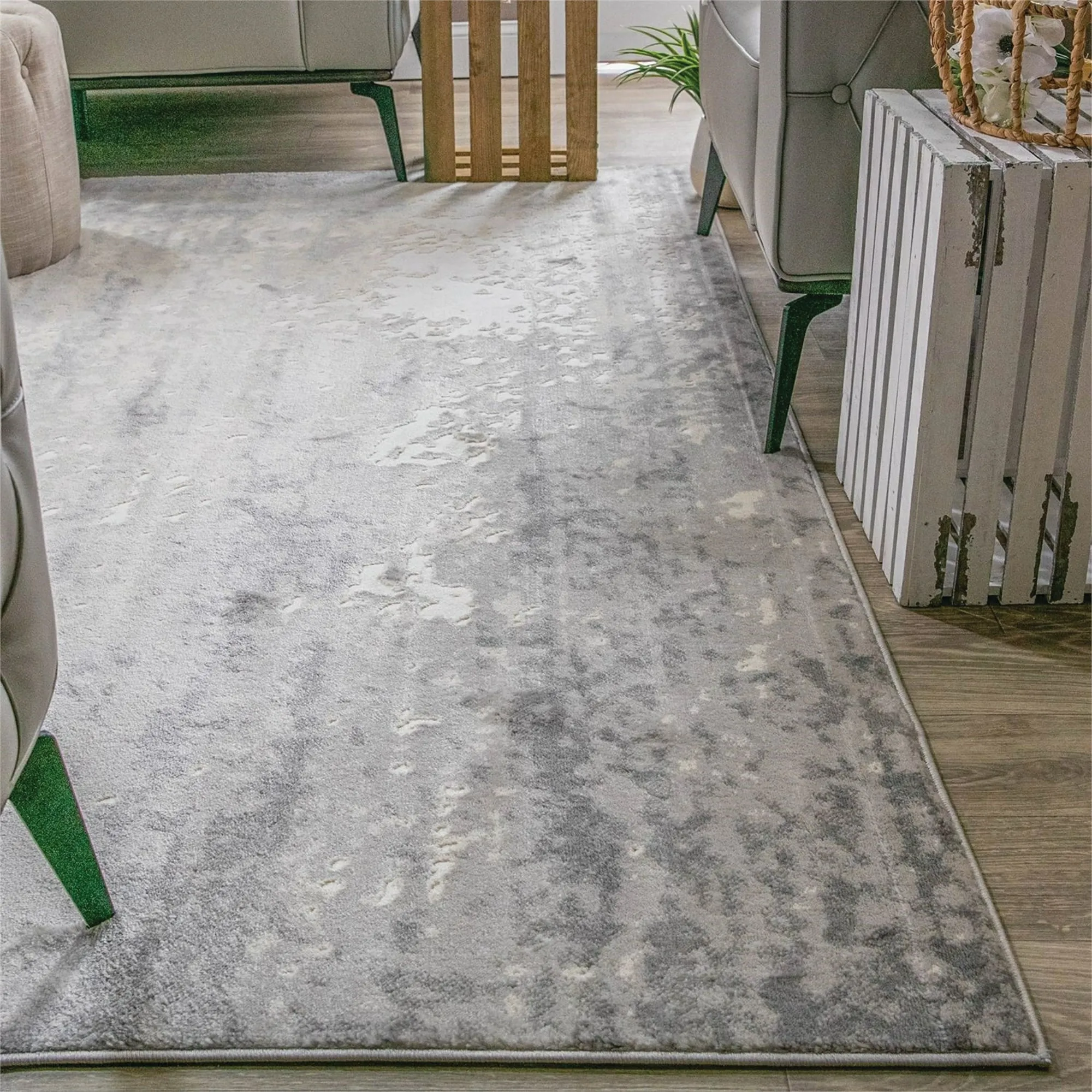 Superior Acid Wash Modern Gradient Indoor Area Rug or Runner